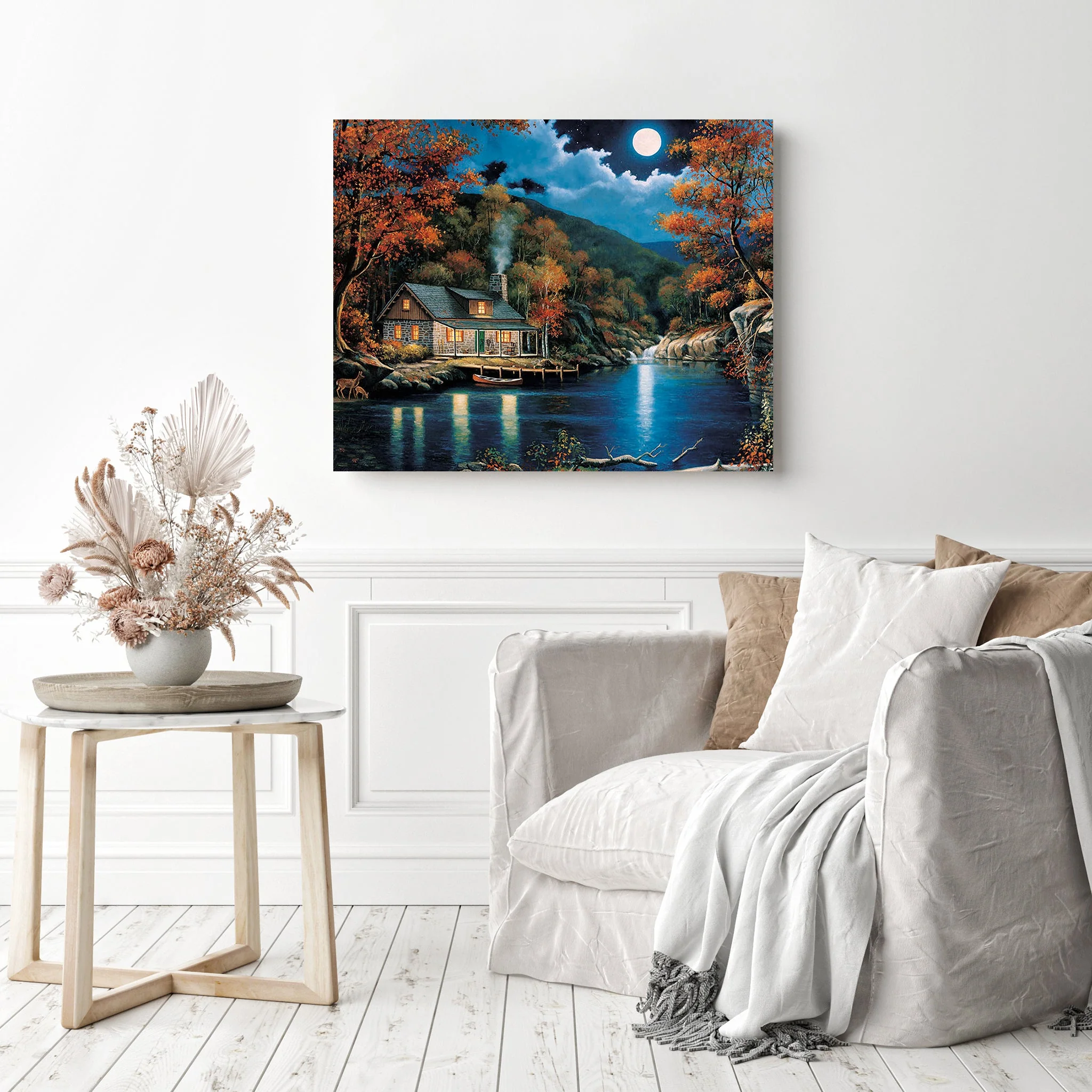 Cabin by the Greet Lake | Diamond Painting - Image 3
