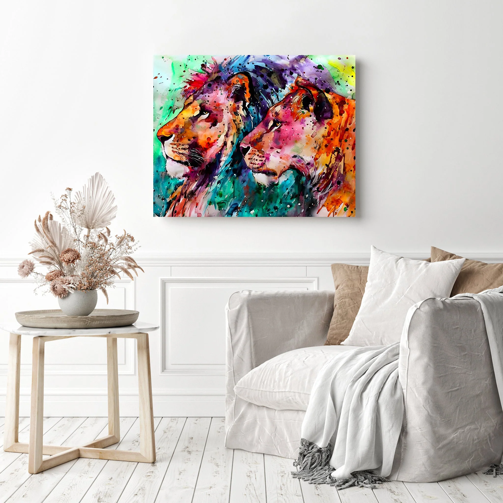 Colored Lion | Diamond Painting - Image 3