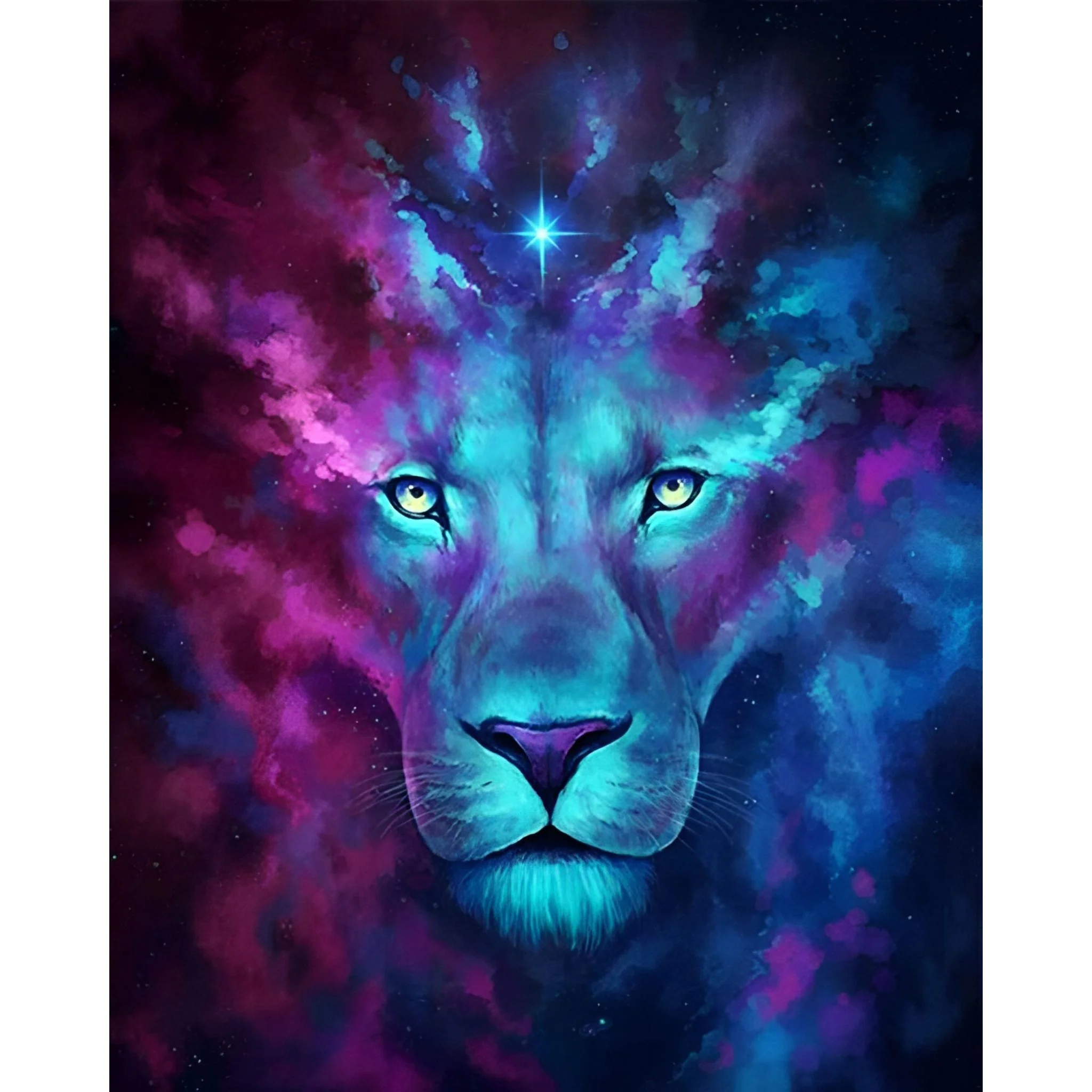 Galaxy Lioness | Diamond Painting - Image 2