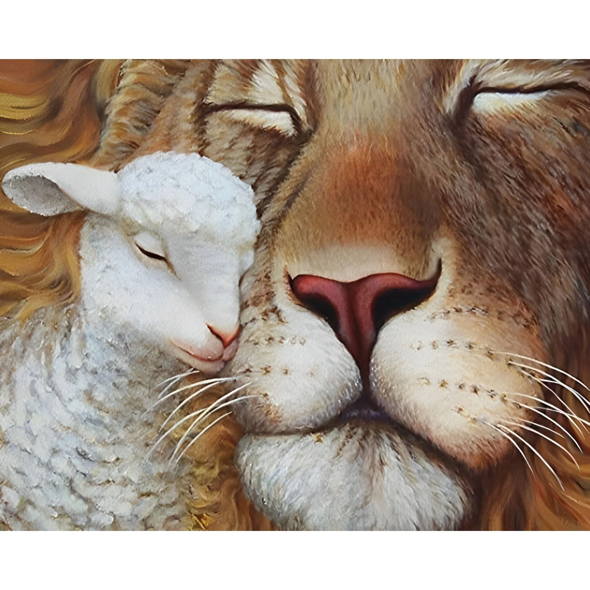 Lion and Lamb | Diamond Painting - Image 2