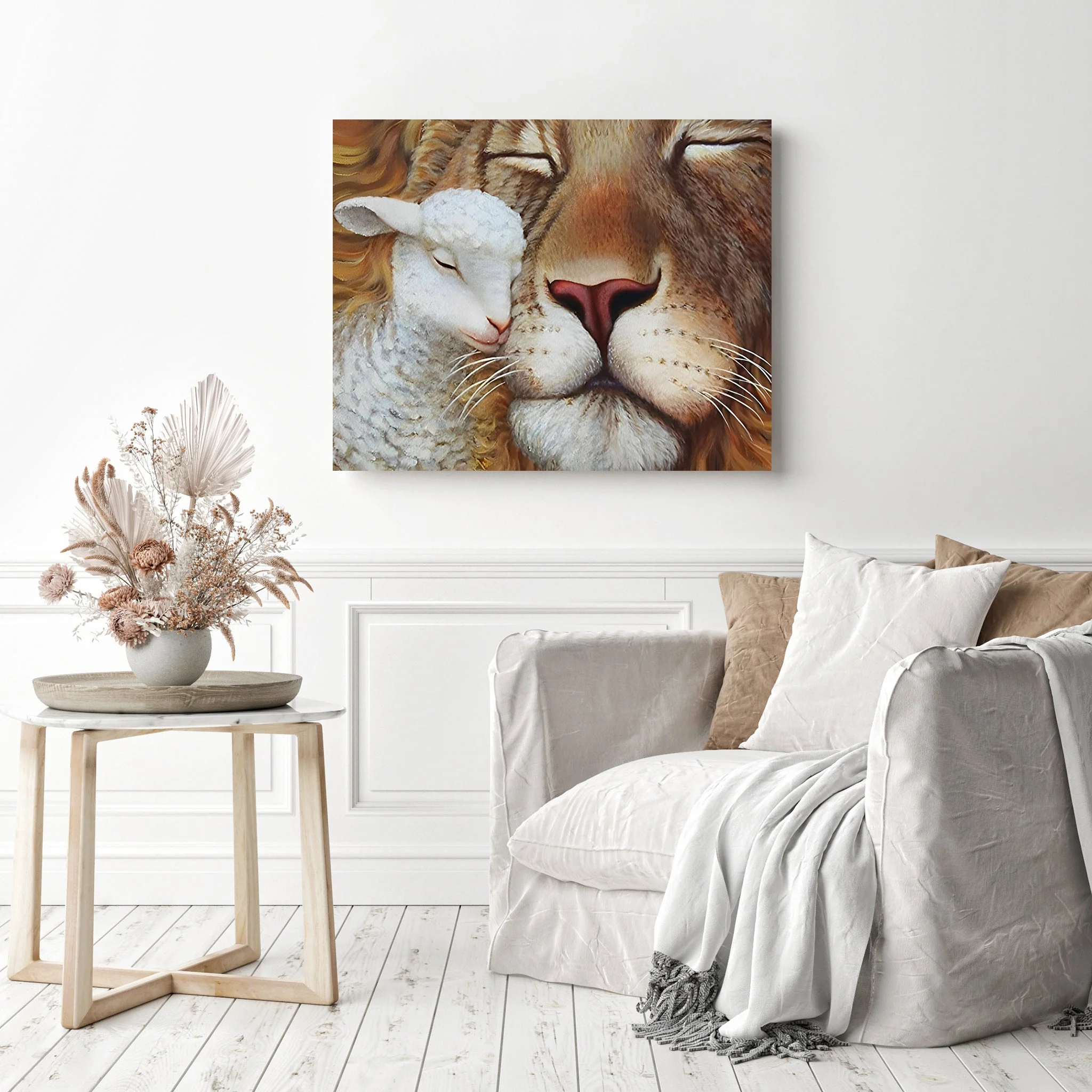 Lion and Lamb | Diamond Painting - Image 3