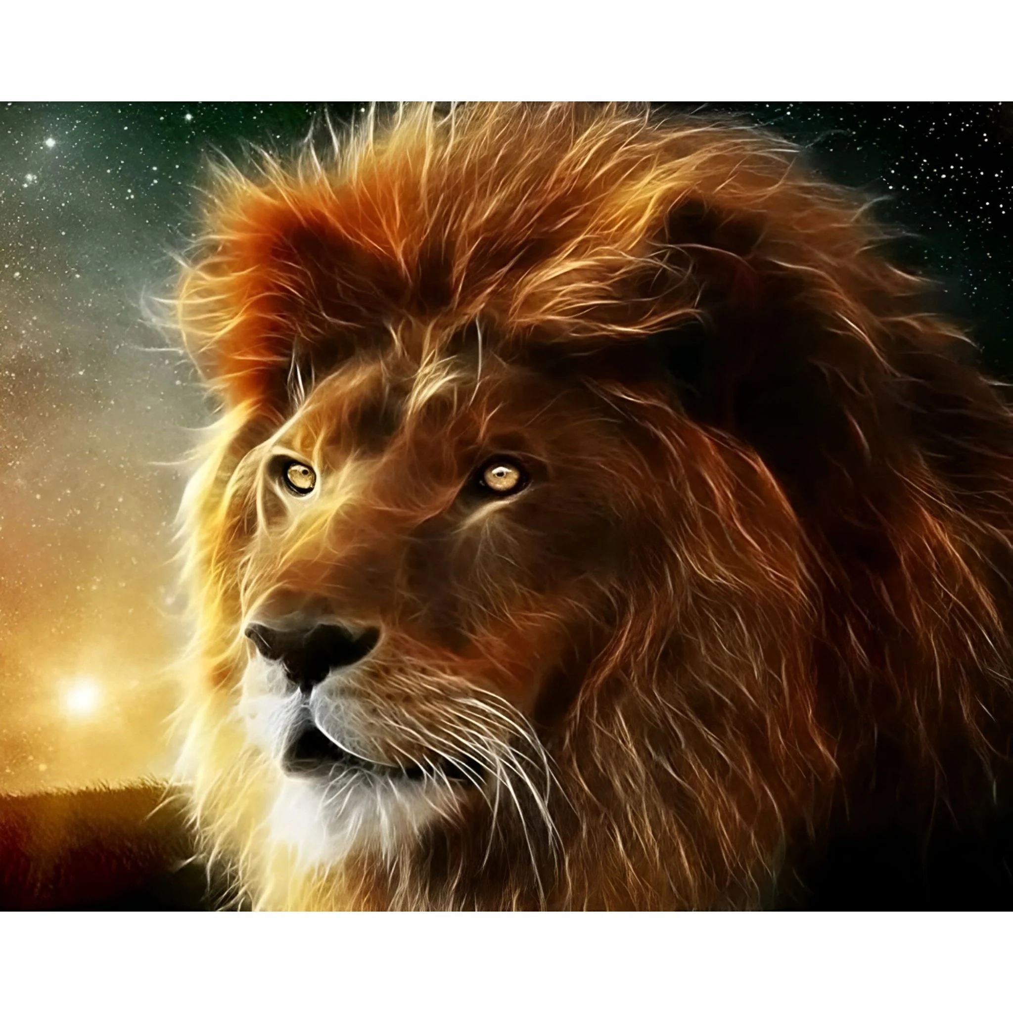Starry Lion | Diamond Painting - Image 2