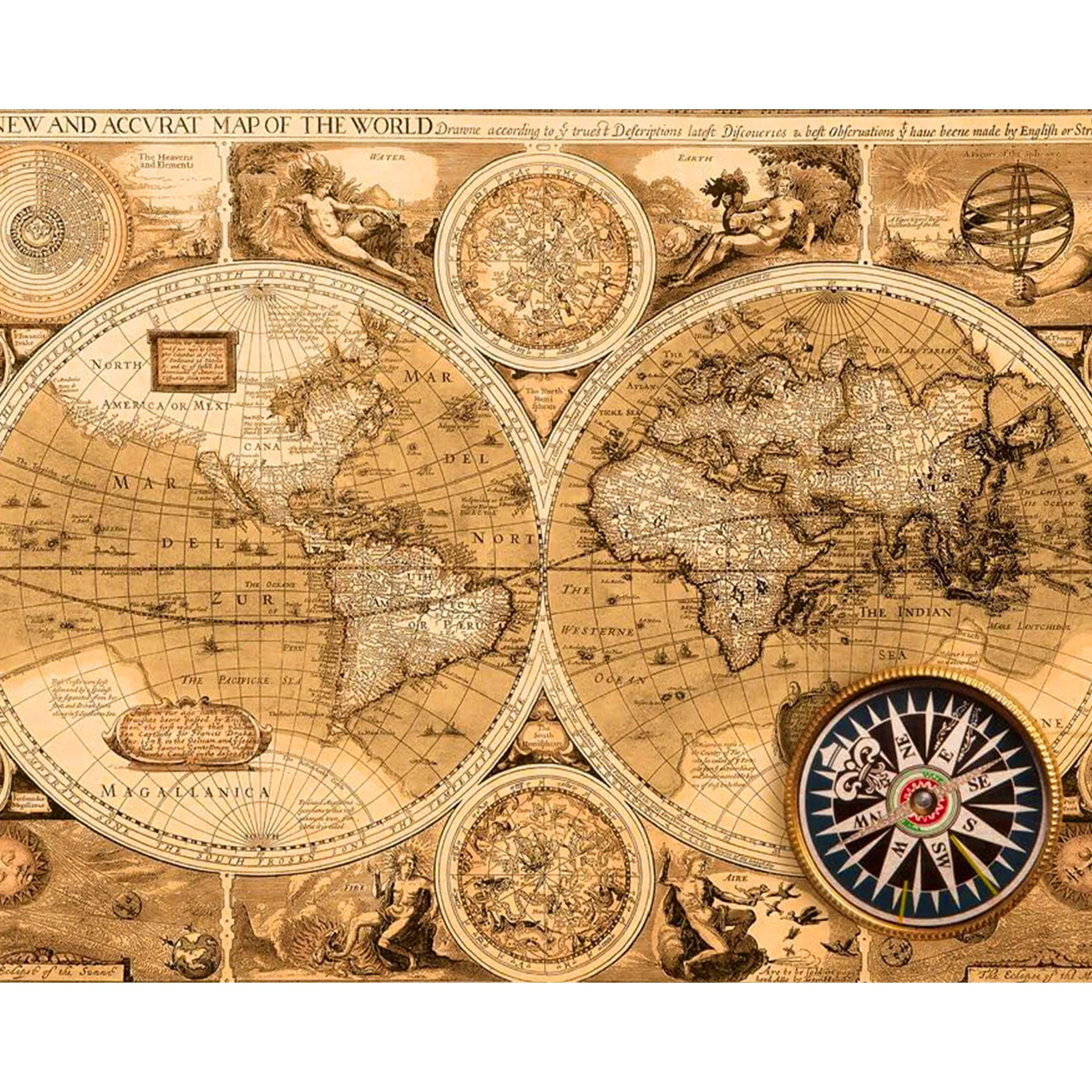 Vintage Map | Diamond Painting - Image 2