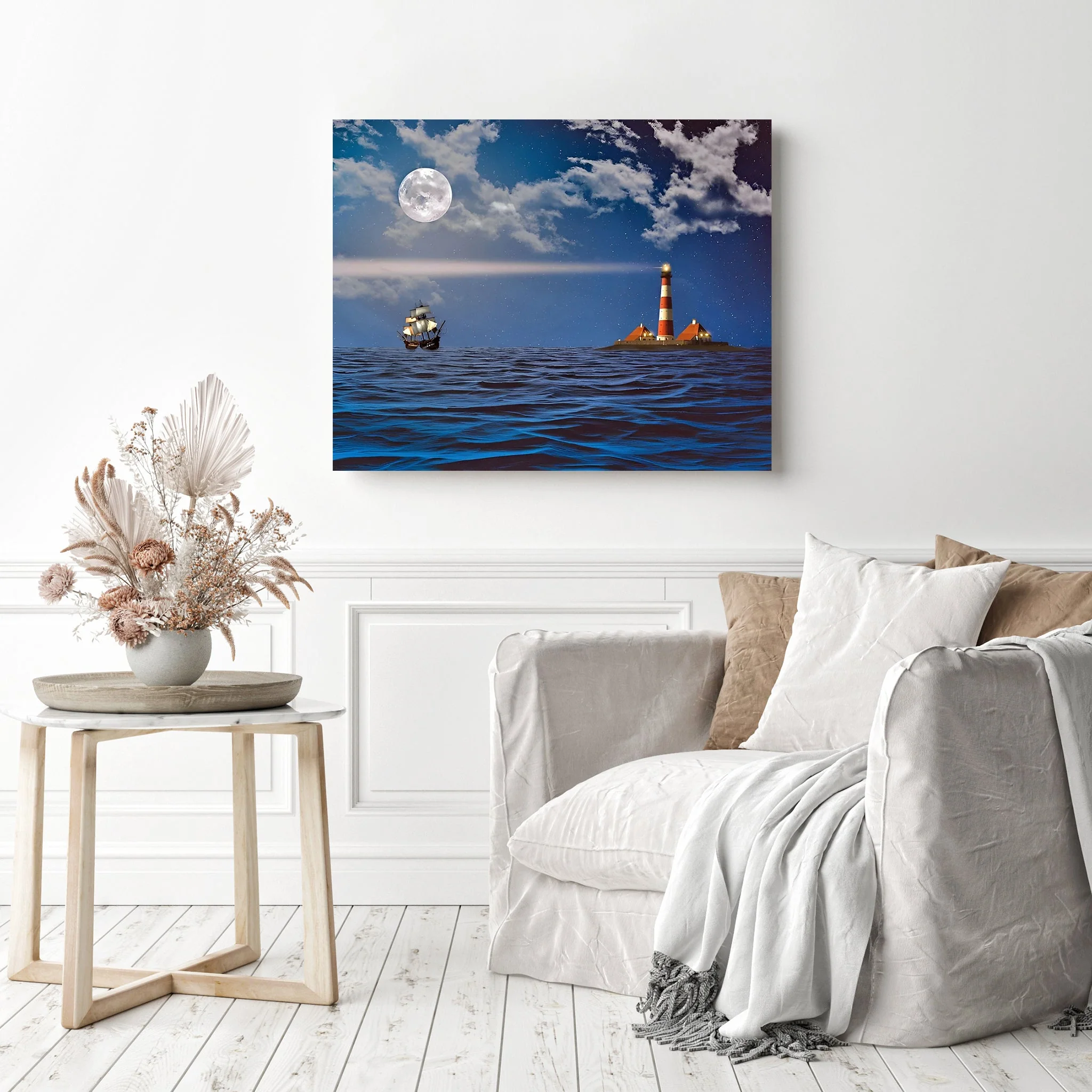 Lighthouse and Waves | Diamond Painting - Image 3