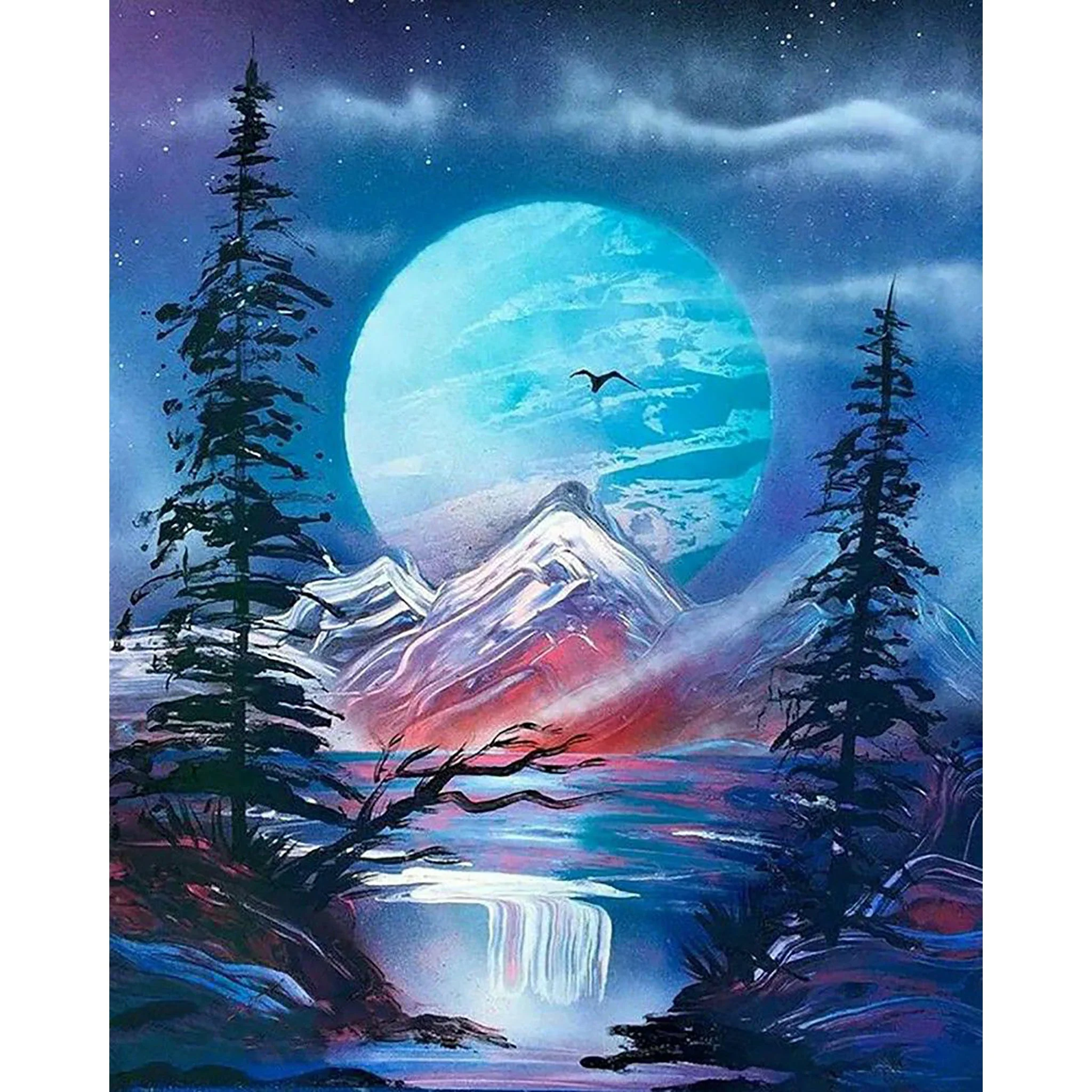 Moon Landscape | Diamond Painting - Image 2