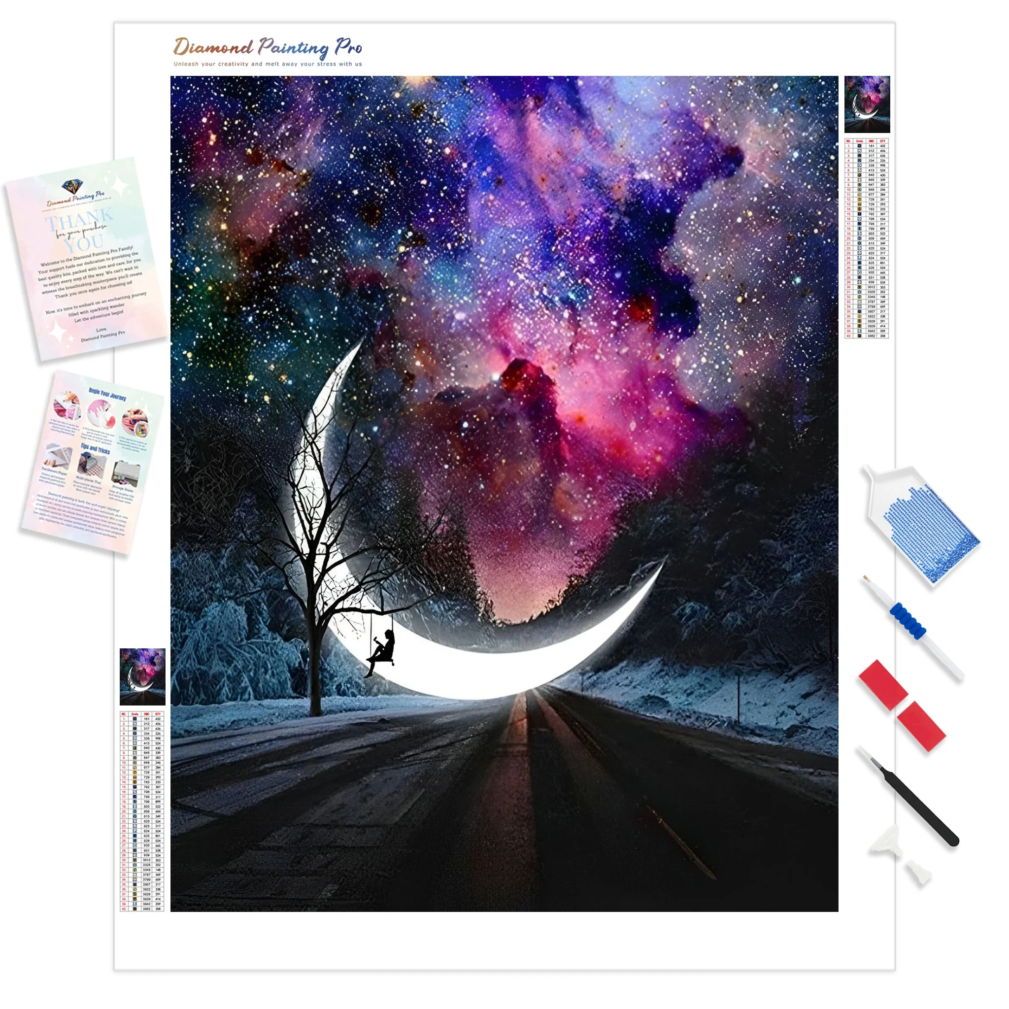 Galactic Moon | Diamond Painting