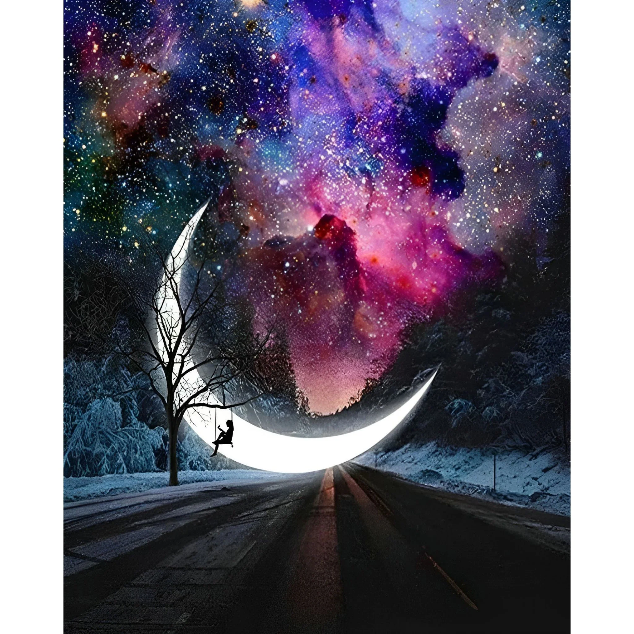 Galactic Moon | Diamond Painting - Image 2