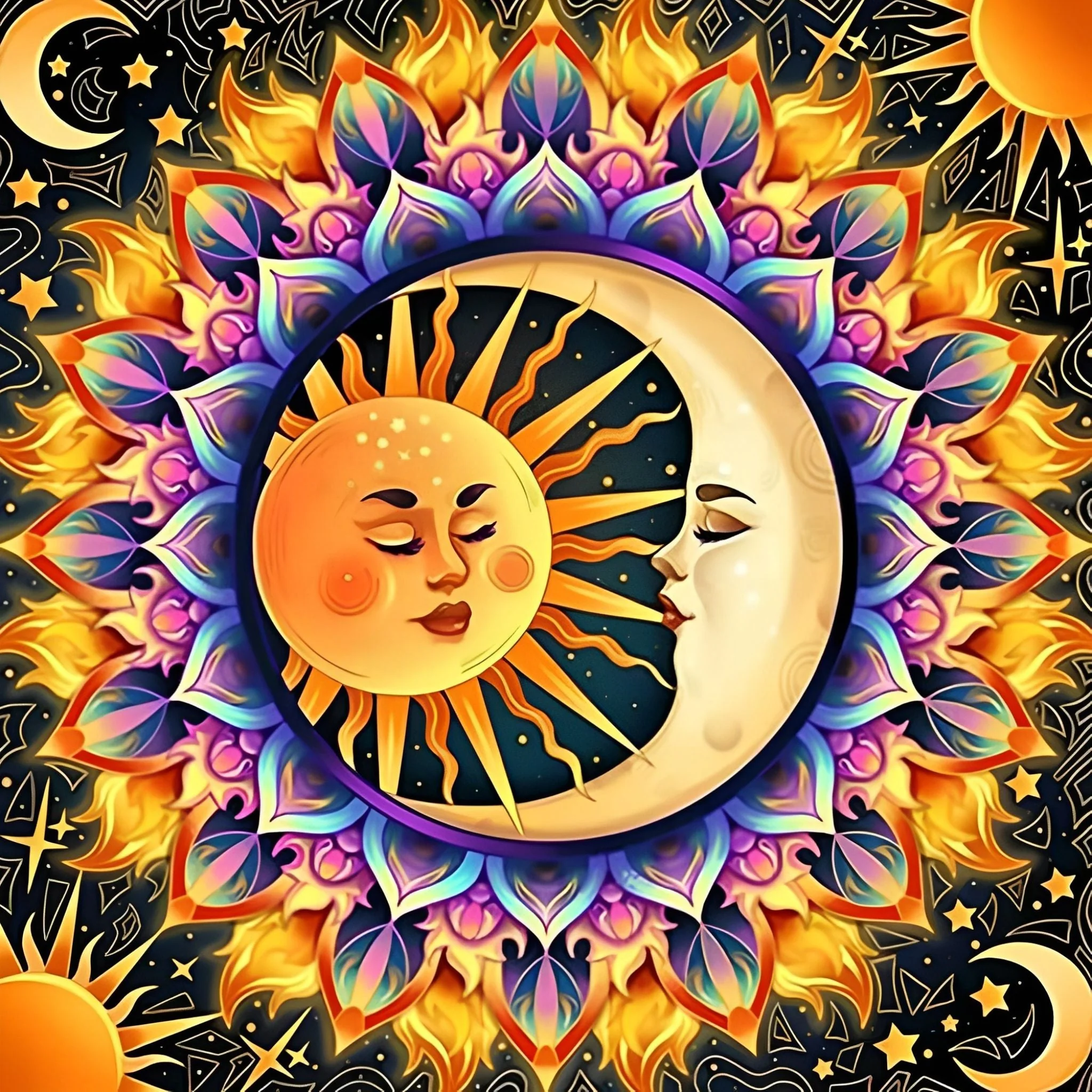 Sun and Moon | Diamond Painting - Image 2