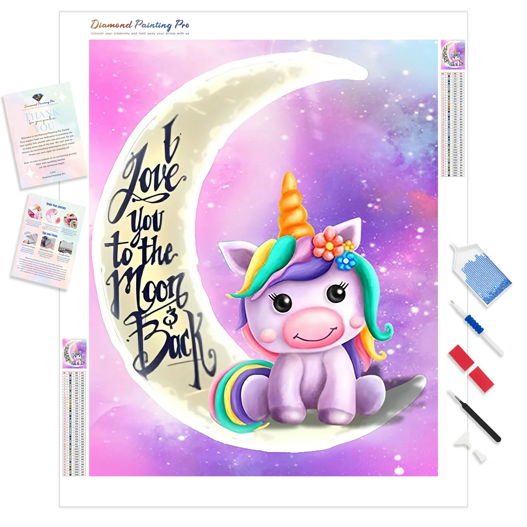 Unicorn Moon | Diamond Painting