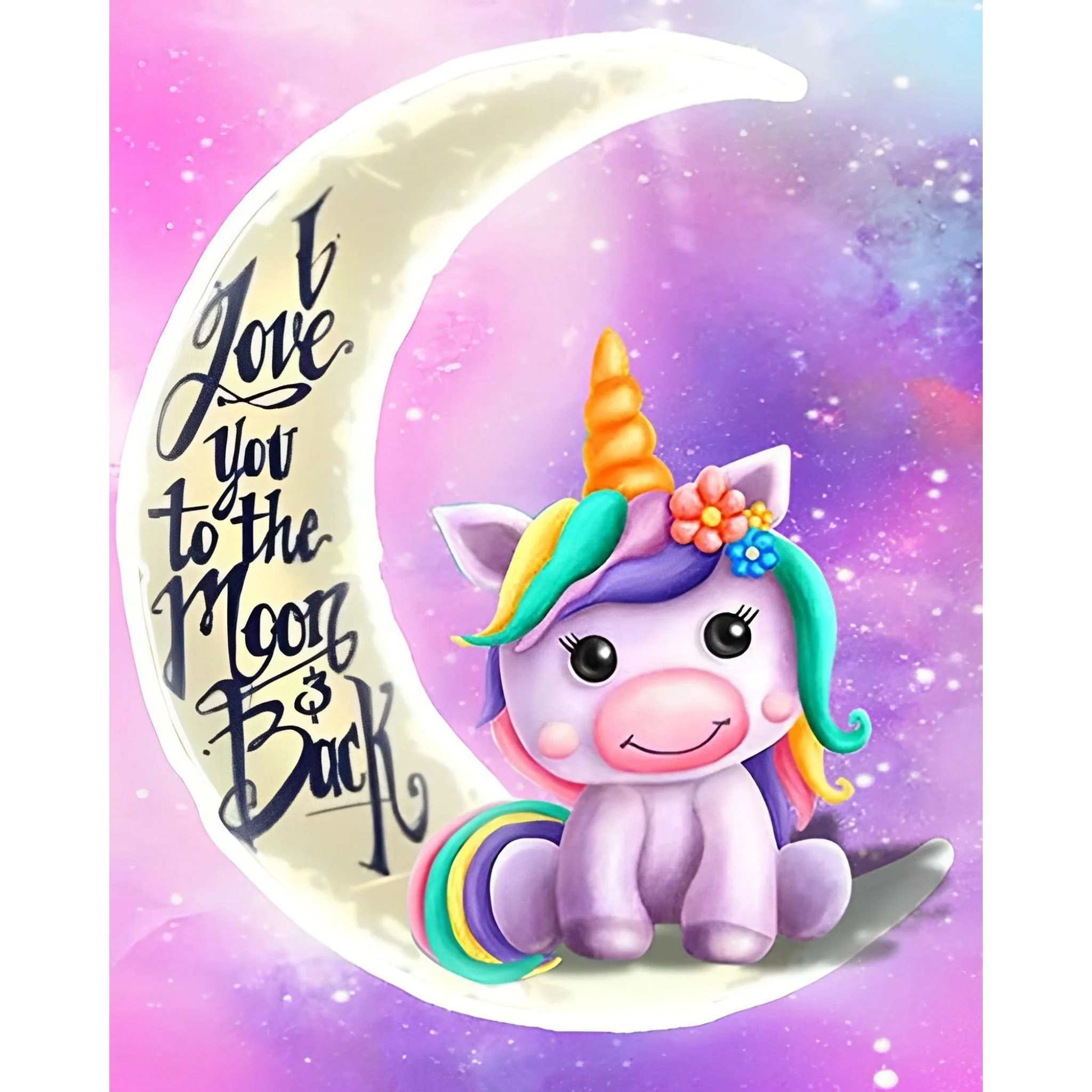 Unicorn Moon | Diamond Painting - Image 2