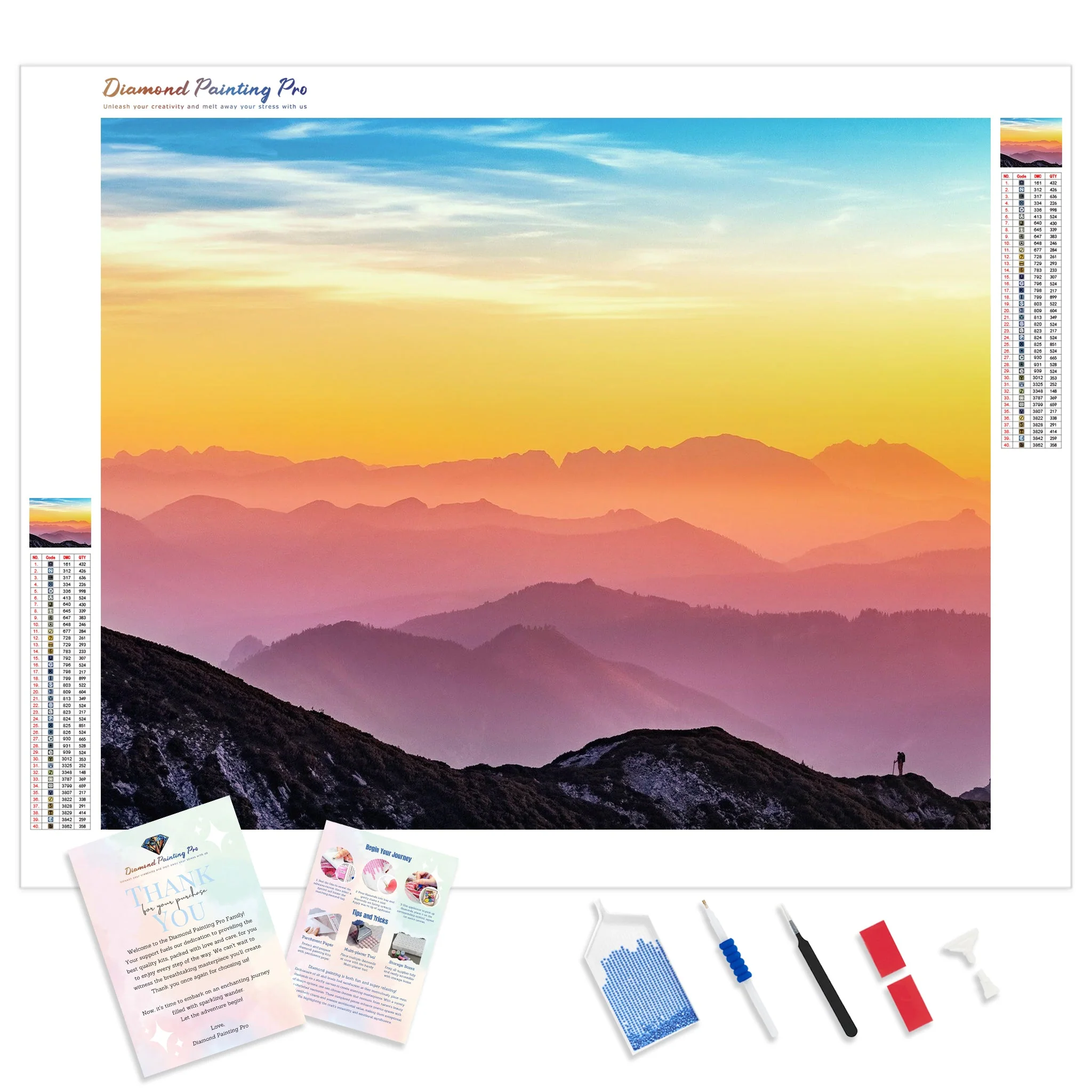 Rocky Mountain Sunrise | Diamond Painting