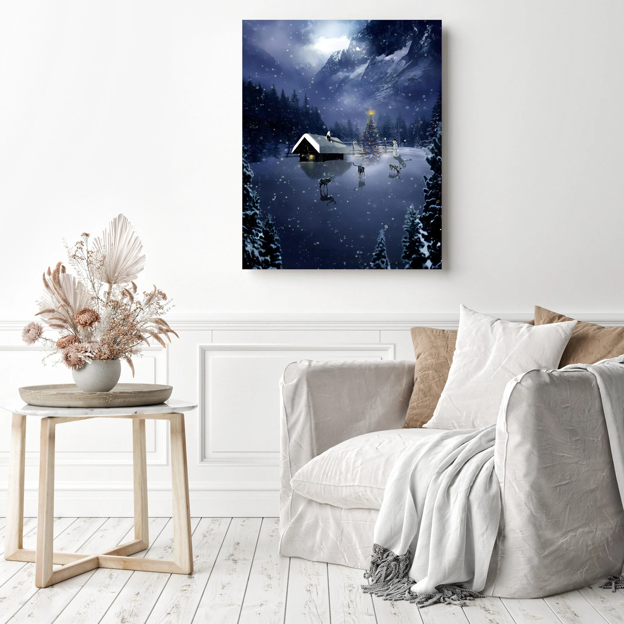 Reindeer on the Lake | Diamond Painting - Image 3
