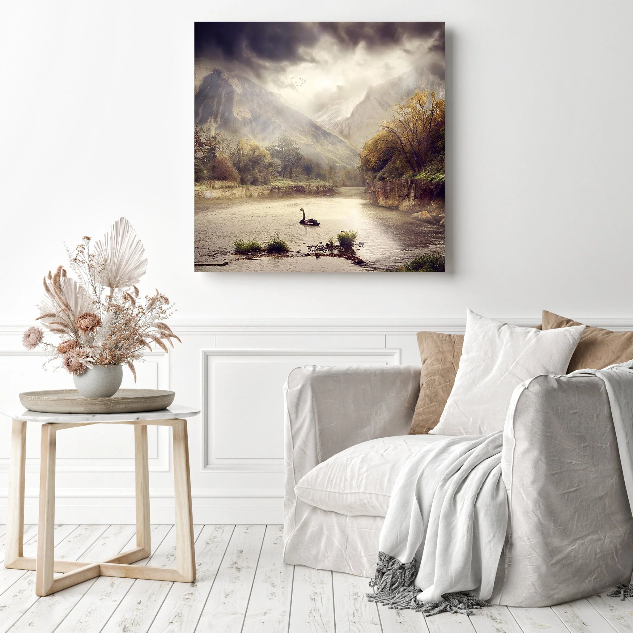 Lone Swan | Diamond Painting - Image 3
