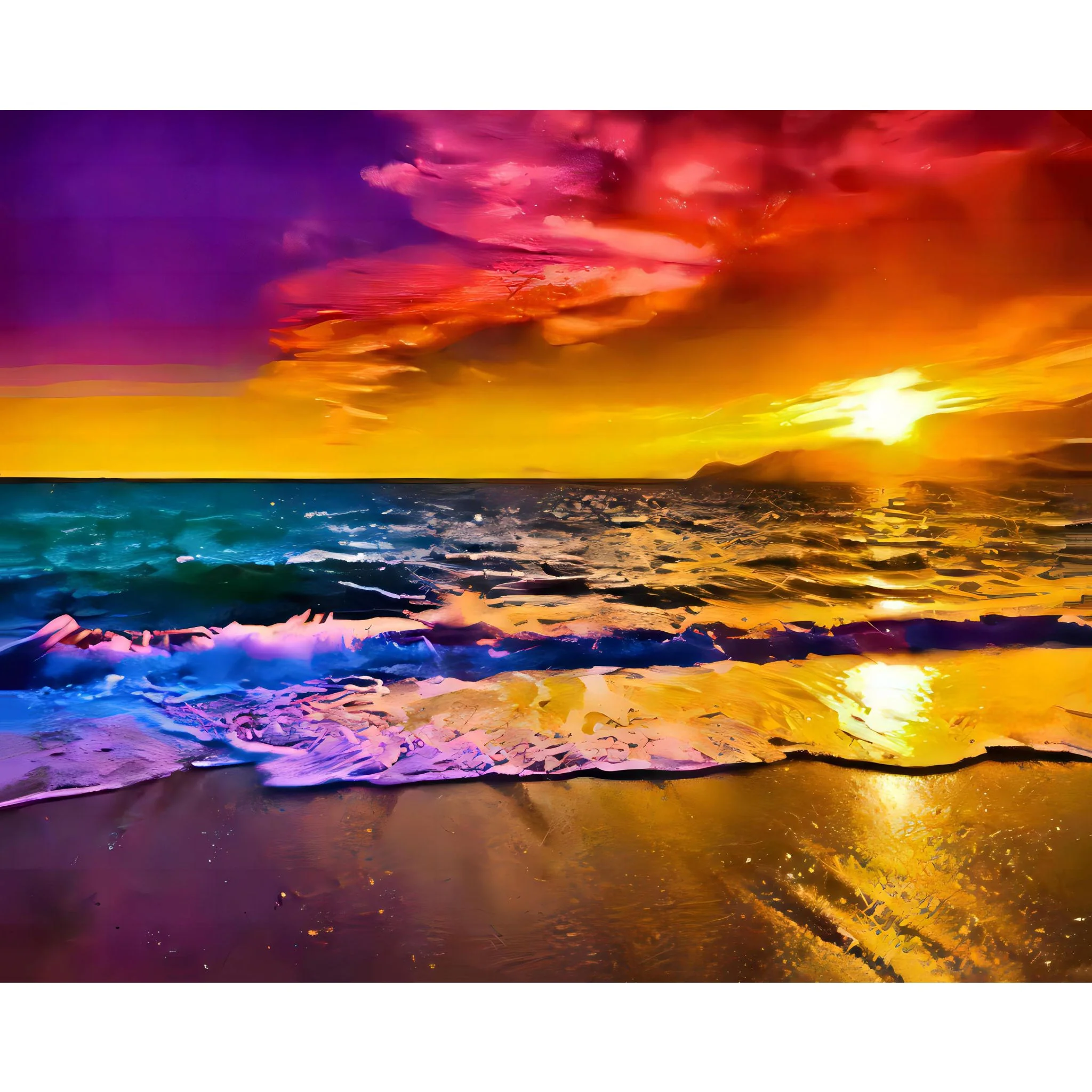Ocean Sunset | Diamond Painting - Image 2