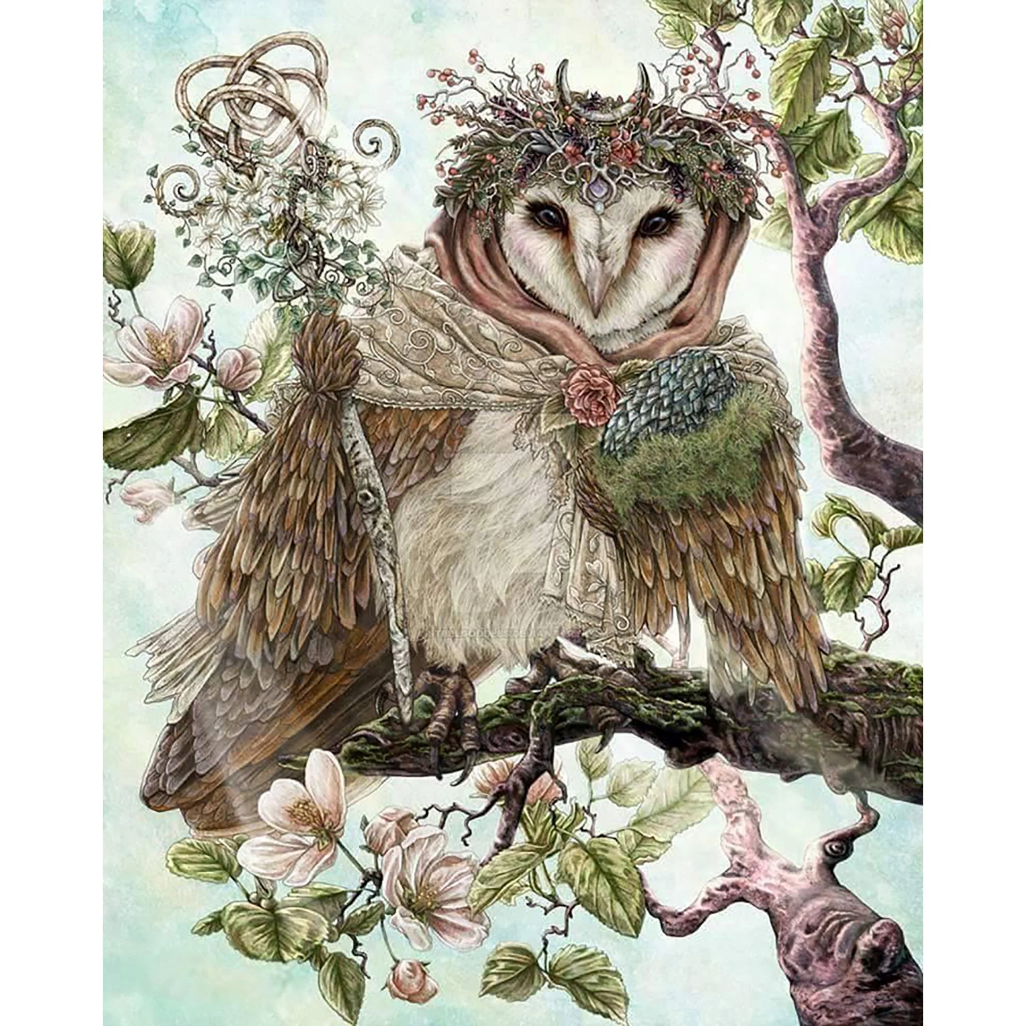 Owl's Judgement | Diamond Painting - Image 2