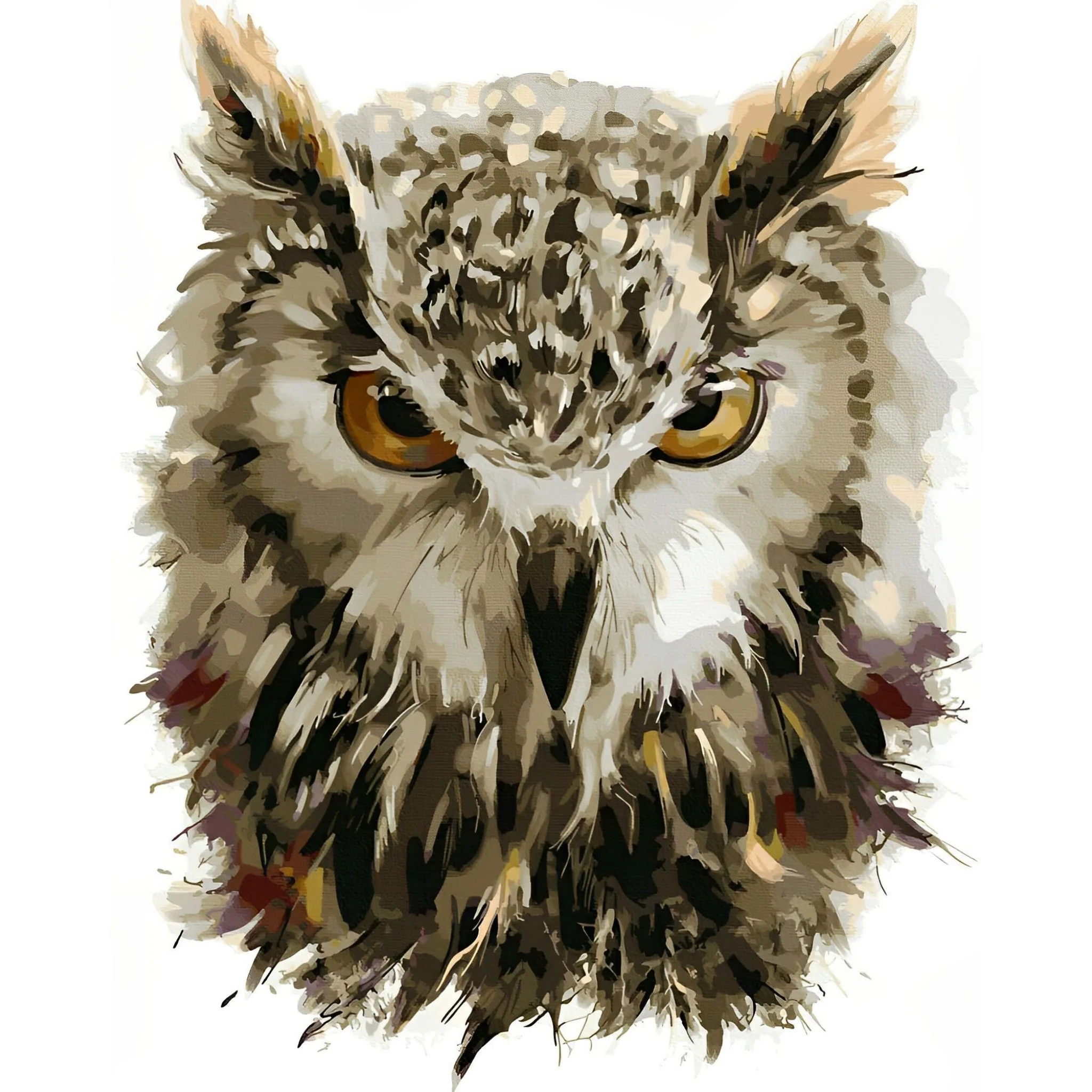 Owl Portrait | Diamond Painting - Image 2