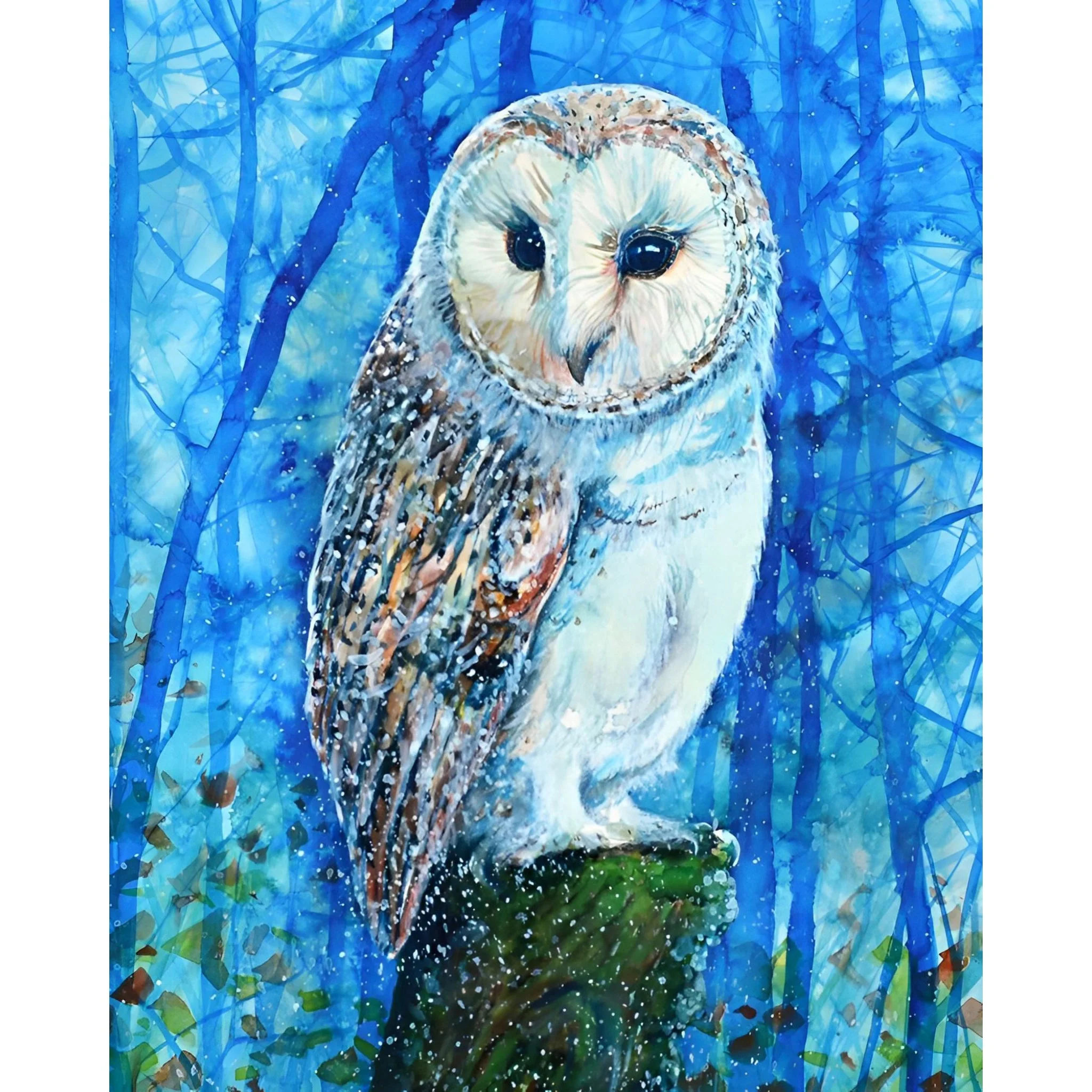 Standing Owl | Diamond Painting - Image 2