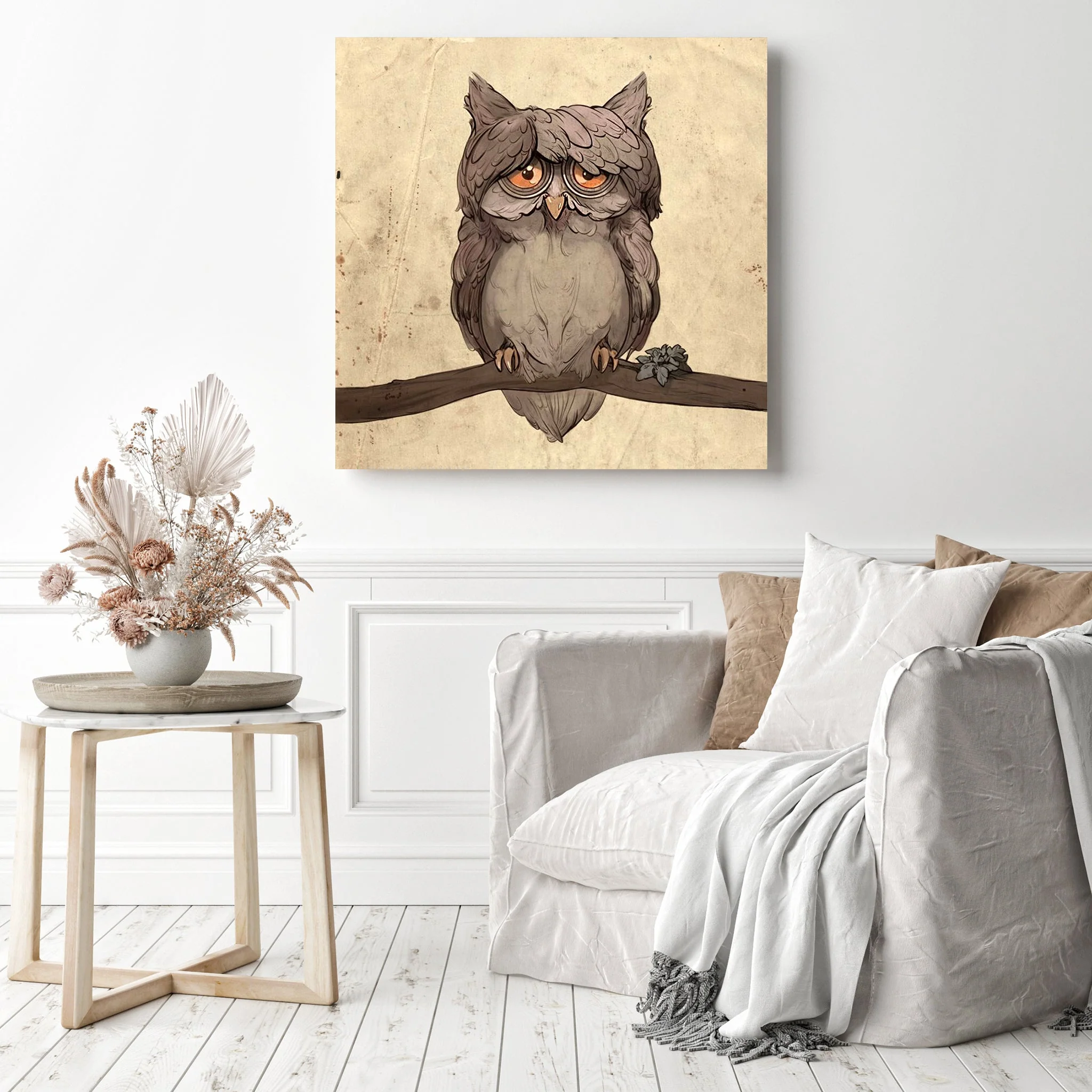 Cartoon Cute Owl | Diamond Painting - Image 3