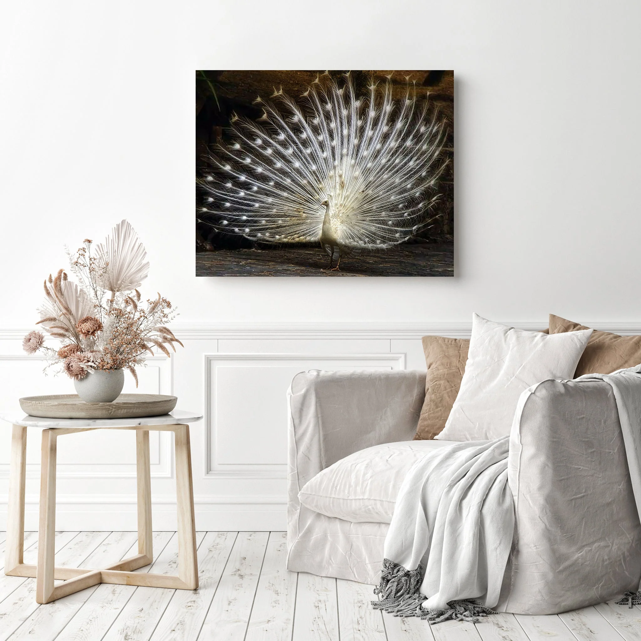 Albino Peacock | Diamond Painting - Image 3