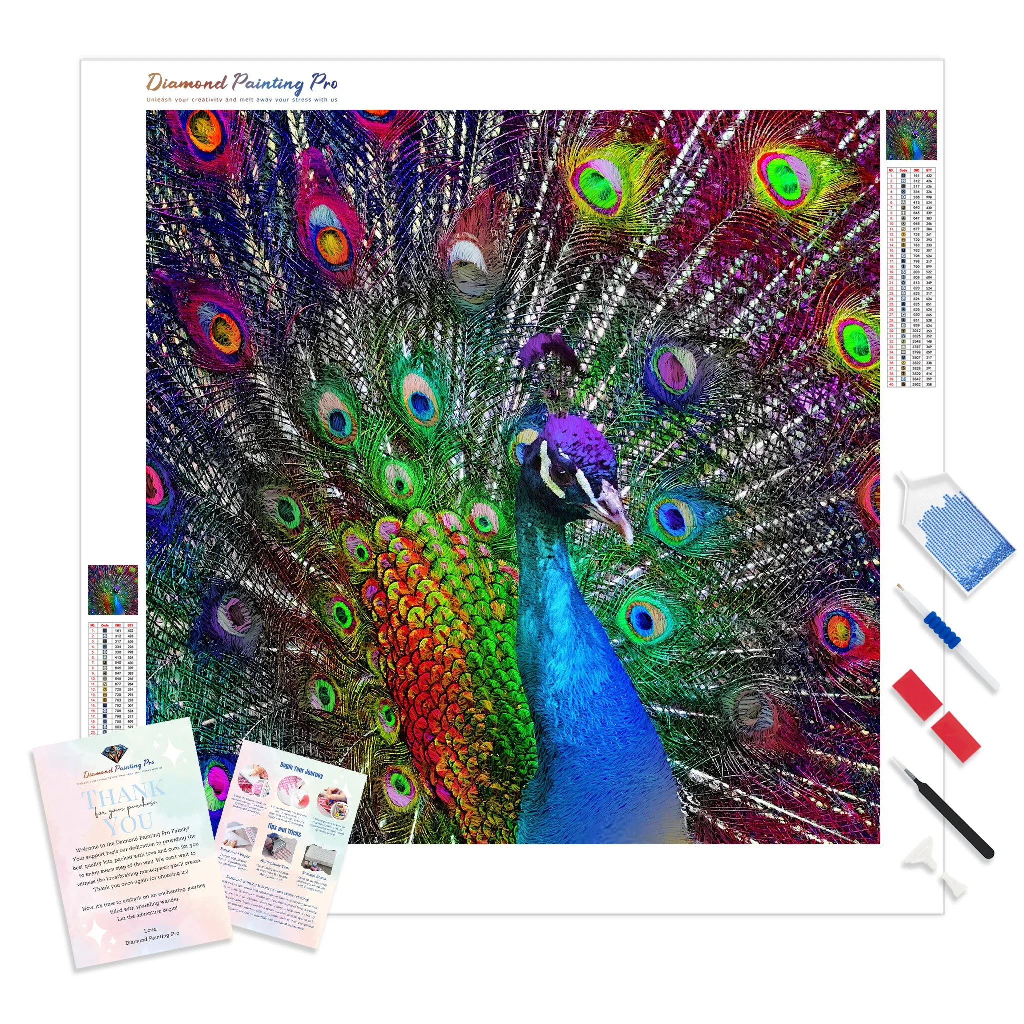 Peacock Showcasing | Diamond Painting