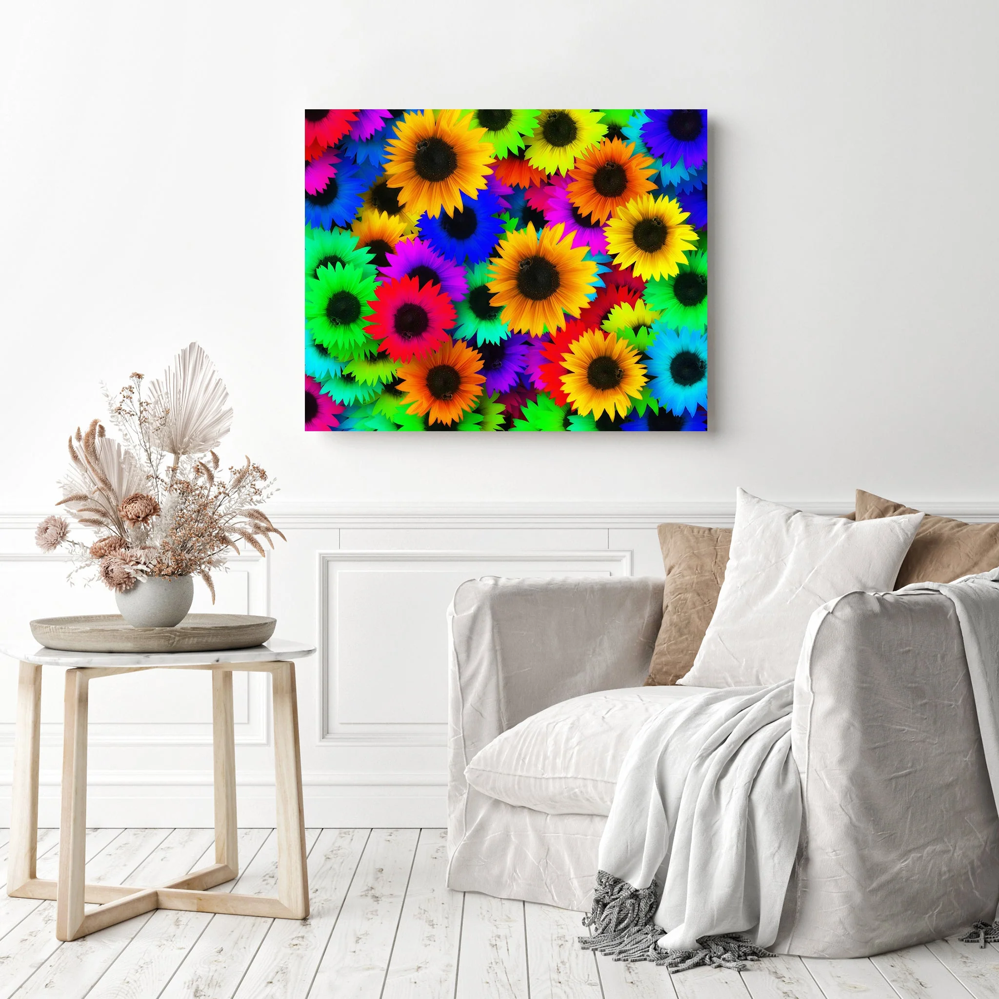 Rainbow Sea of Sunflowers | Diamond Painting - Image 3