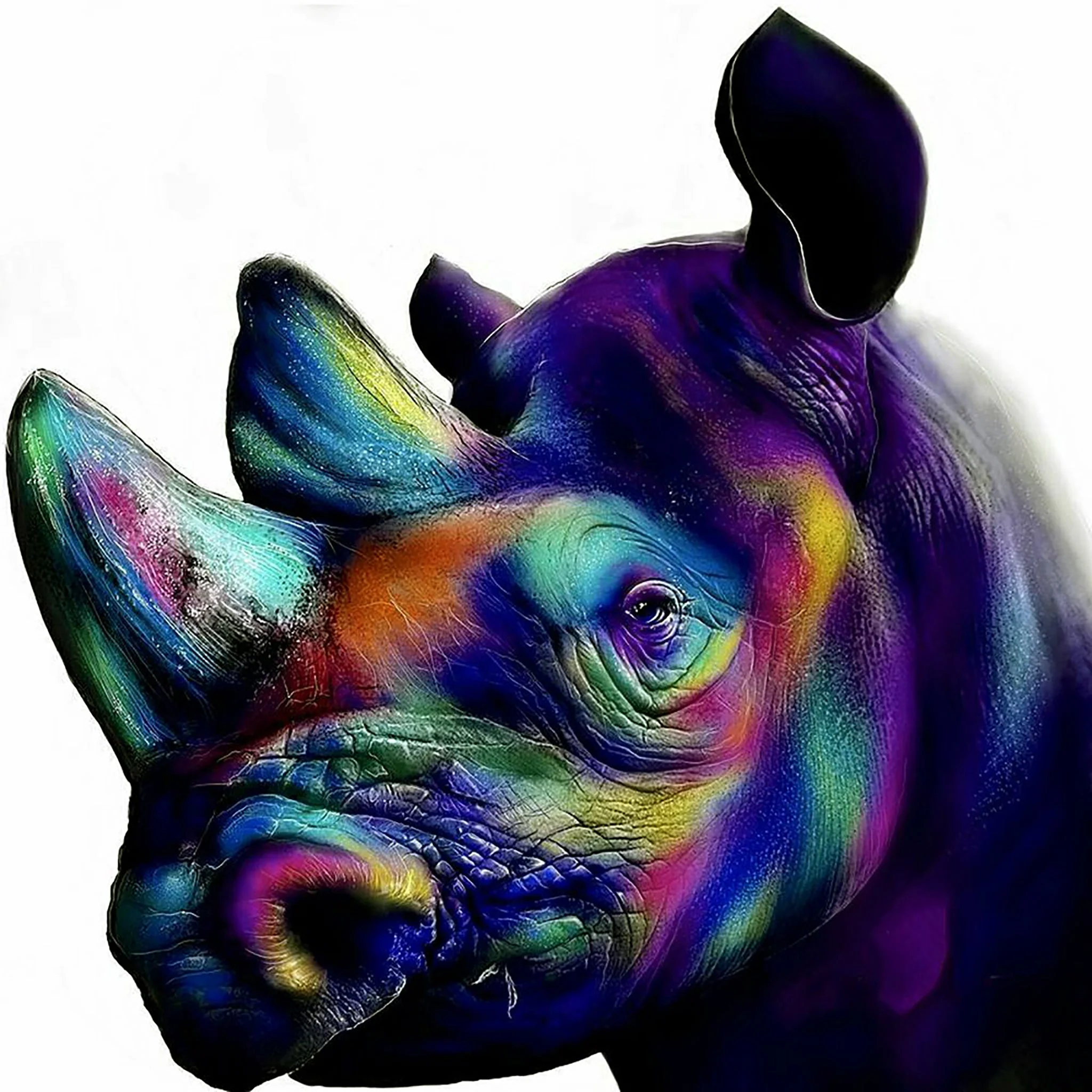 Rhinoceros | Diamond Painting - Image 2