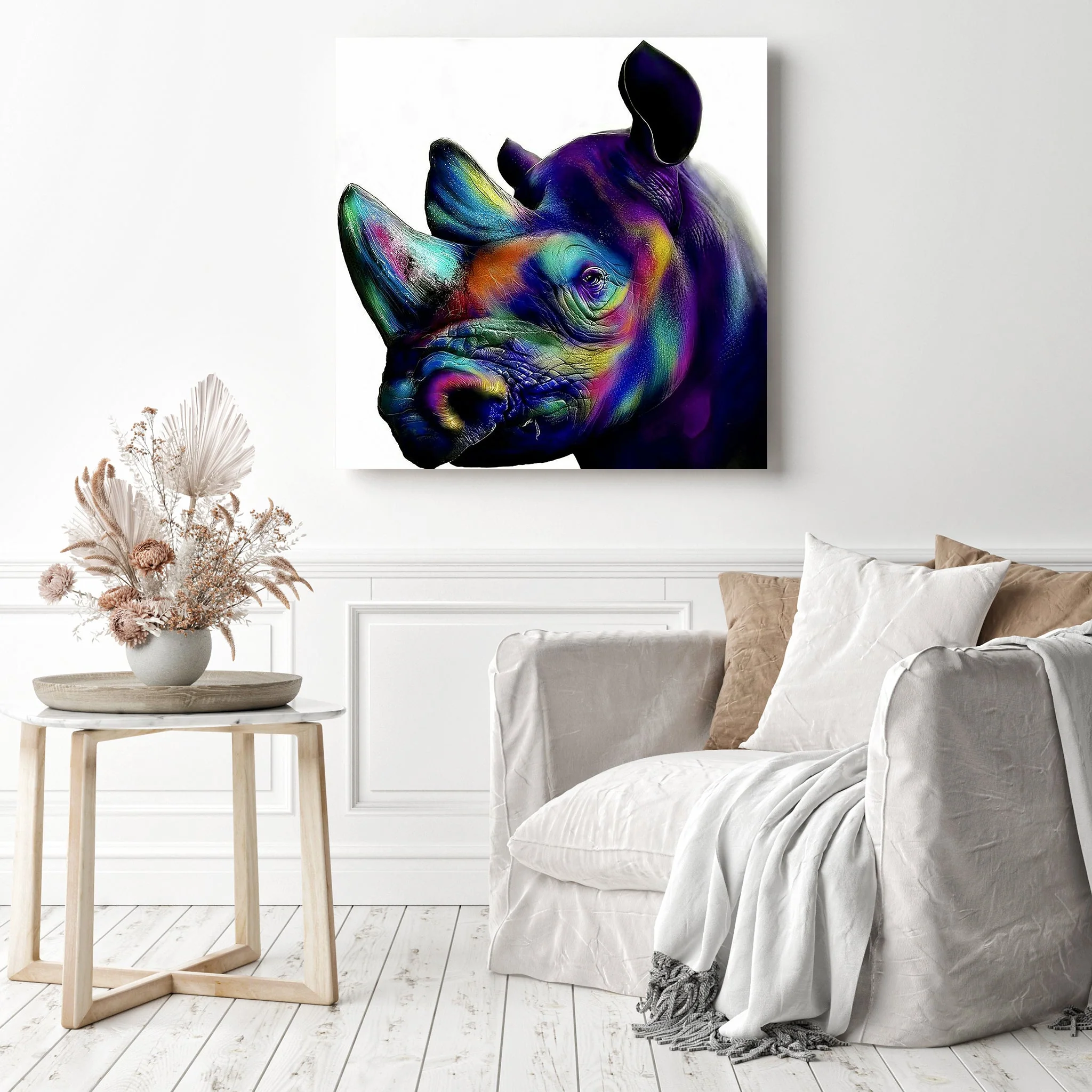 Rhinoceros | Diamond Painting - Image 3