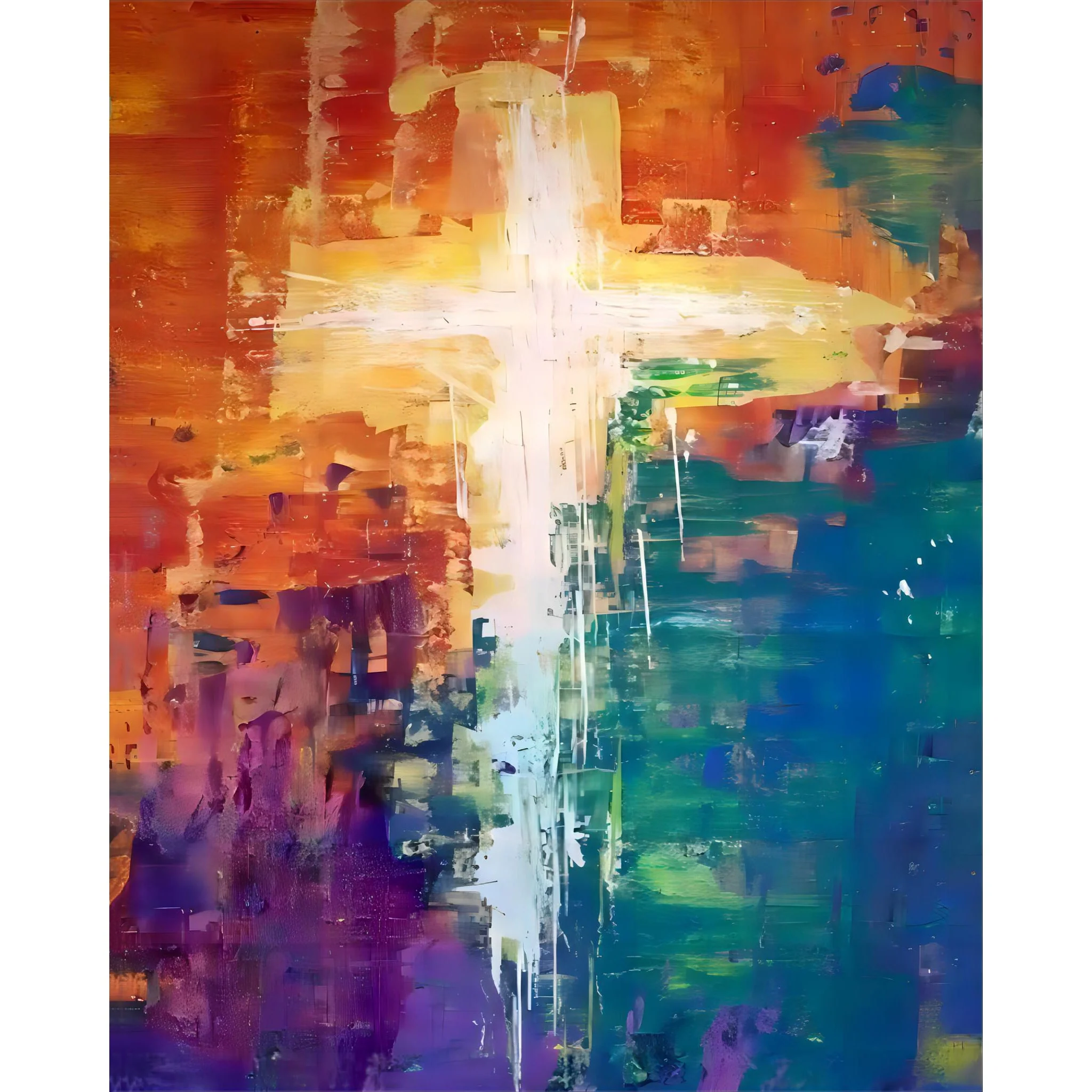 Abstract Cross | Diamond Painting - Image 2