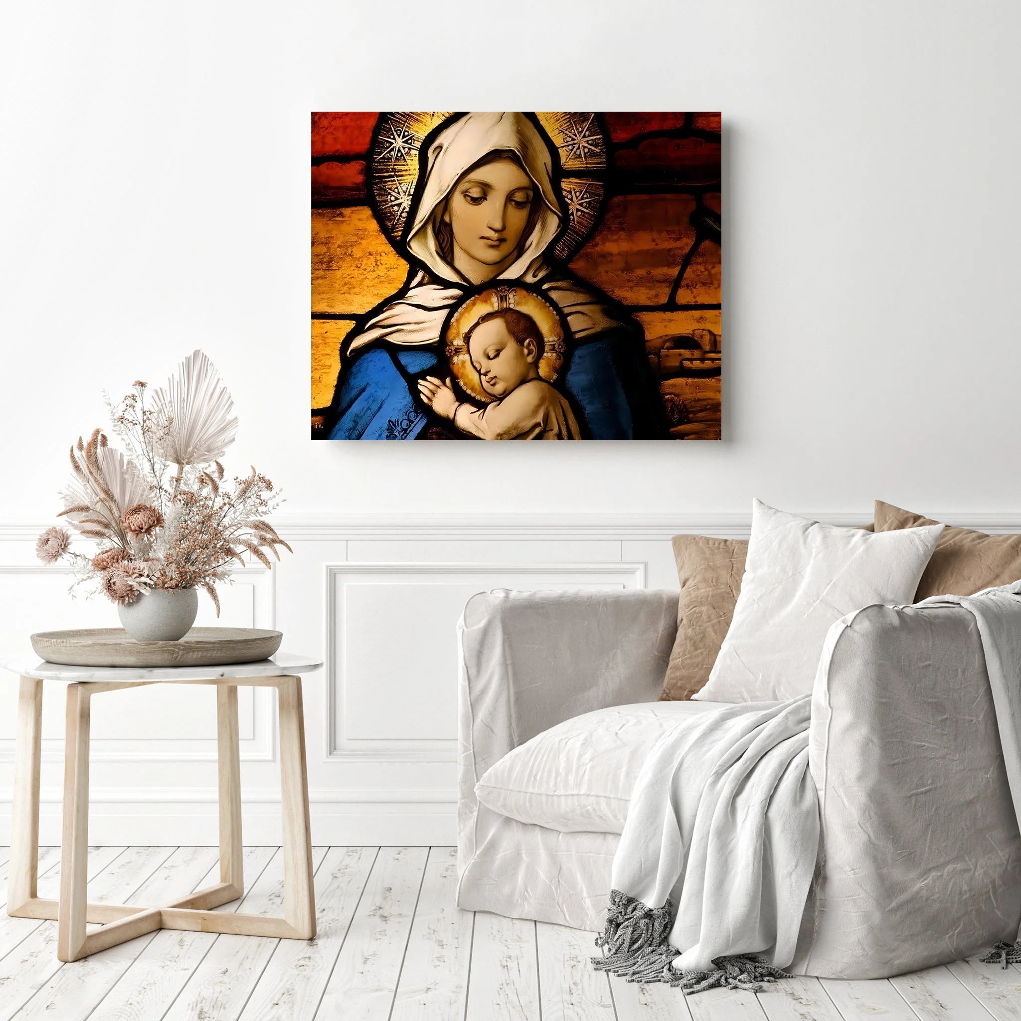 Virgin Mary with Baby Jesus | Diamond Painting - Image 3
