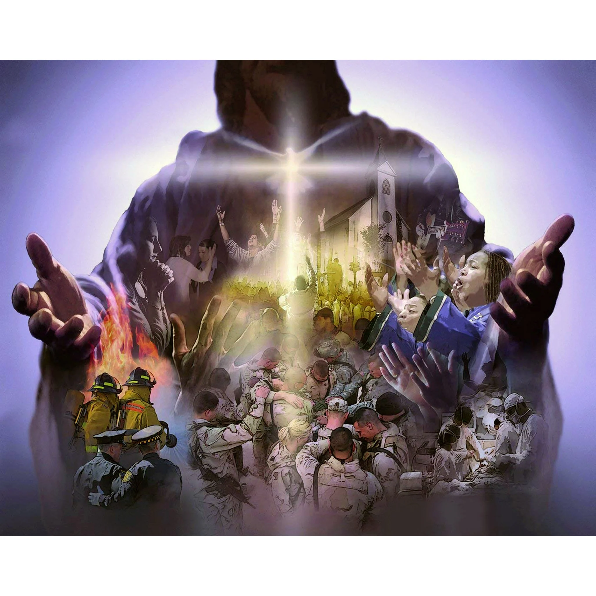Blessing of Christ | Diamond Painting - Image 2