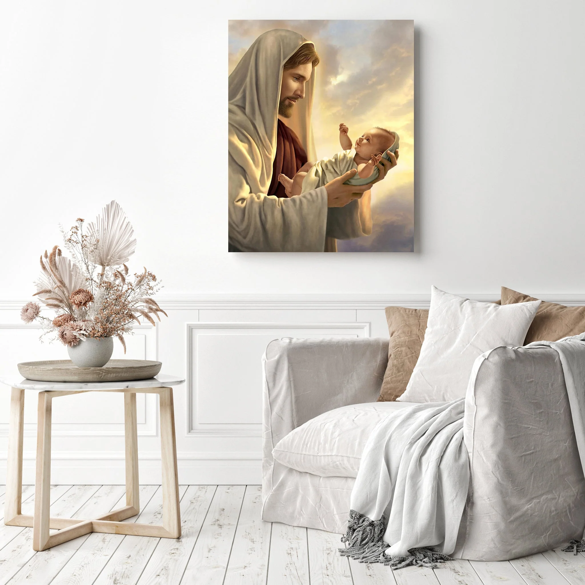 Jesus Holding Baby | Diamond Painting - Image 3