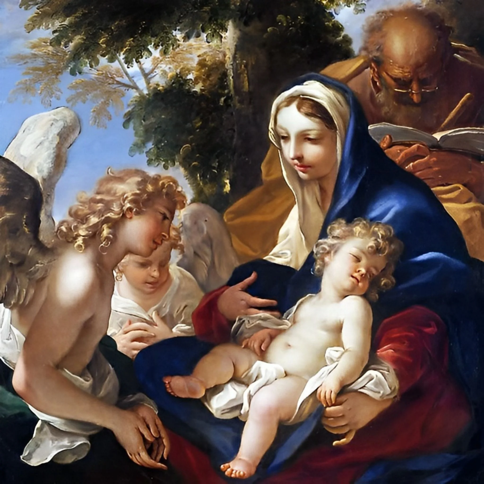 Holy Family and Angels | Diamond Painting - Image 2