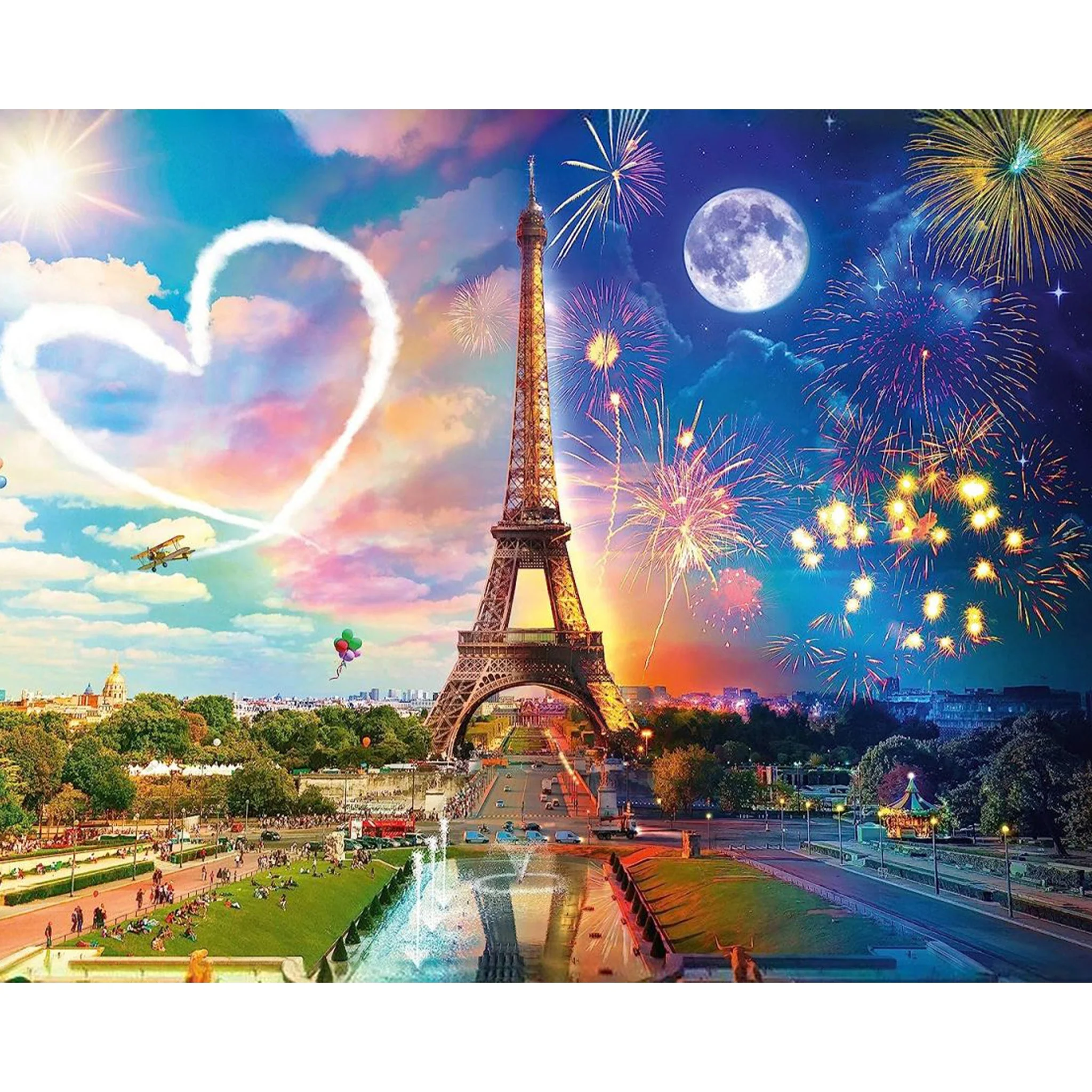 Romantic Eiffel Love | Diamond Painting - Image 2