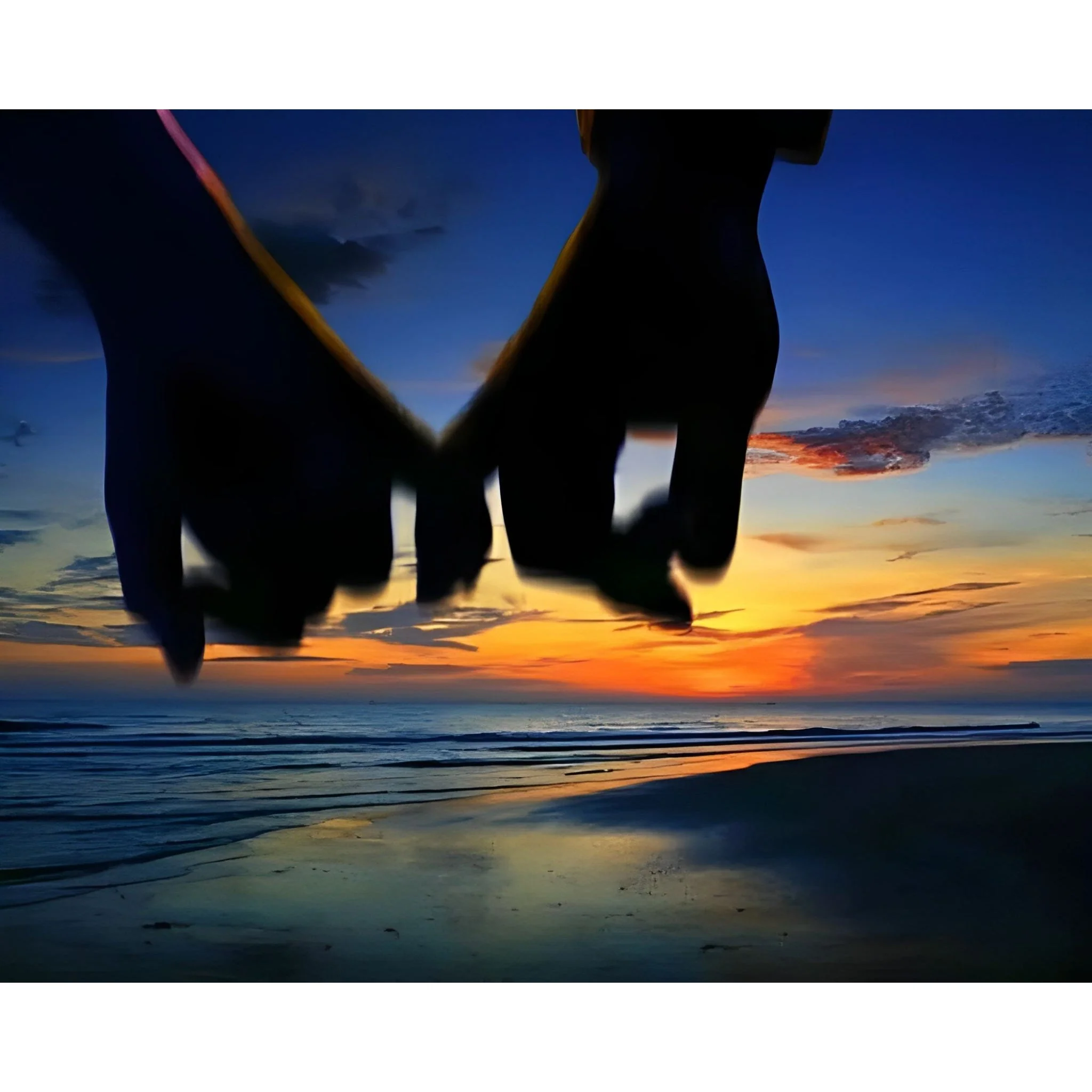Lovers Holding Hands | Diamond Painting - Image 2