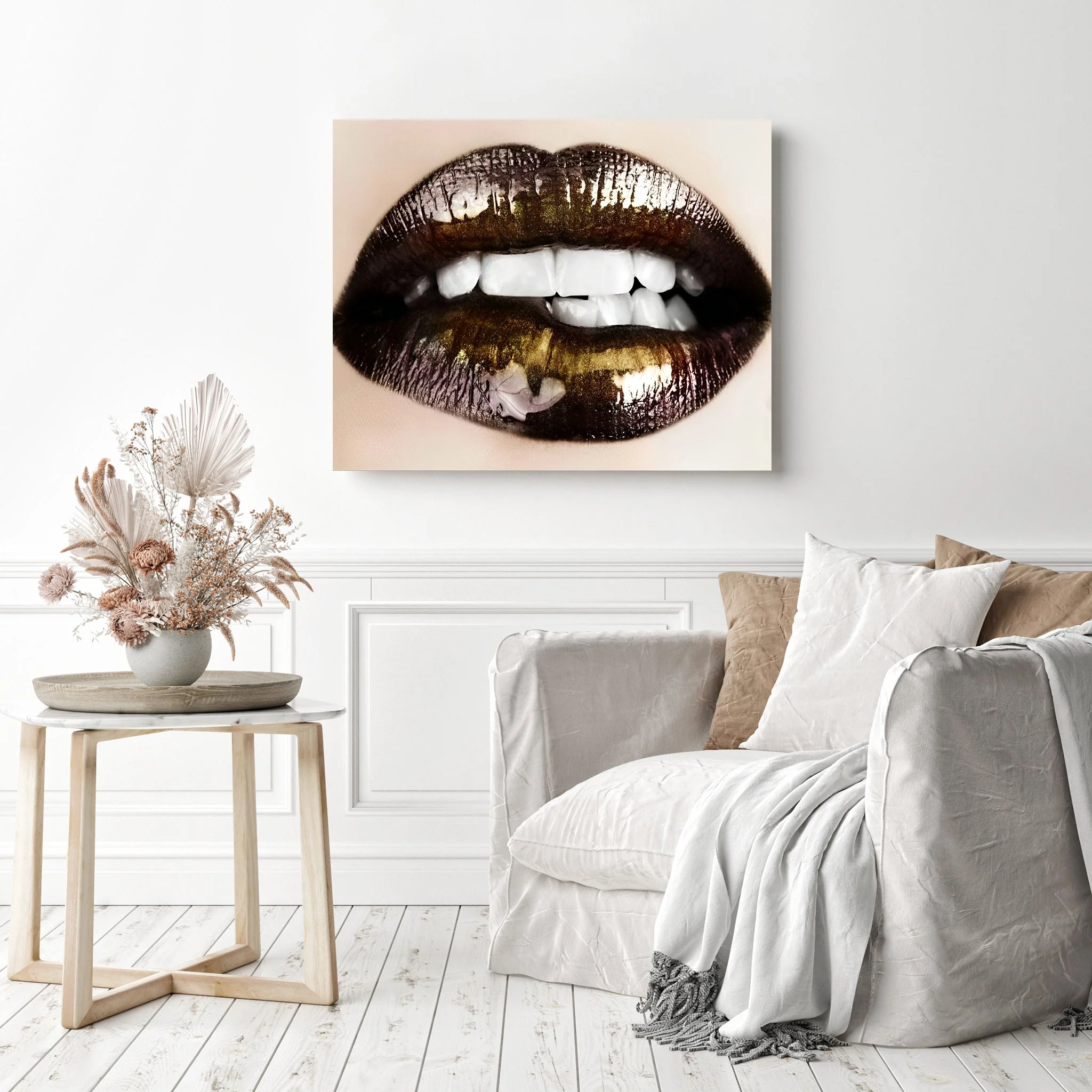 Black & Gold Lips | Diamond Painting - Image 3