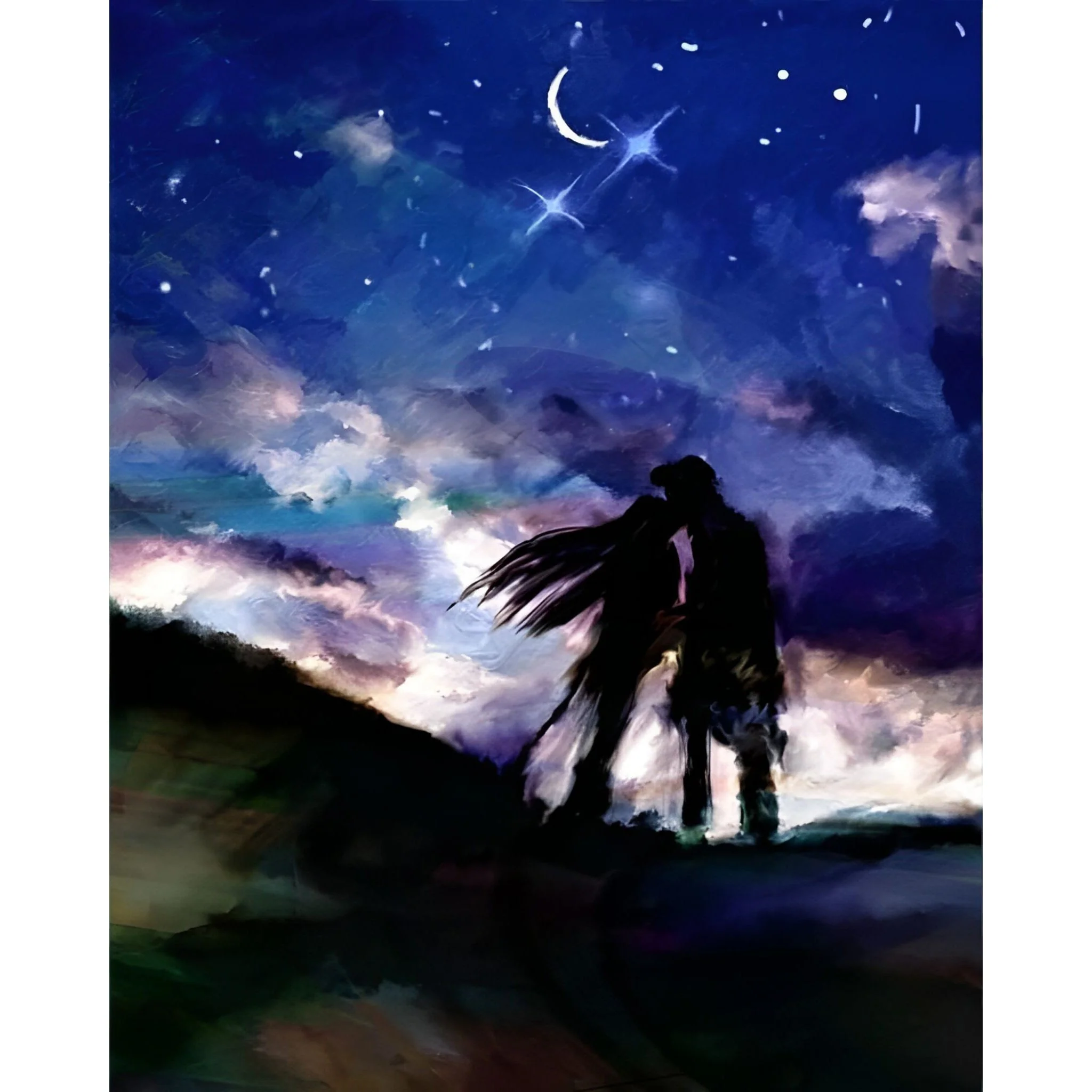 Kissing Under the Stars | Diamond Painting - Image 2