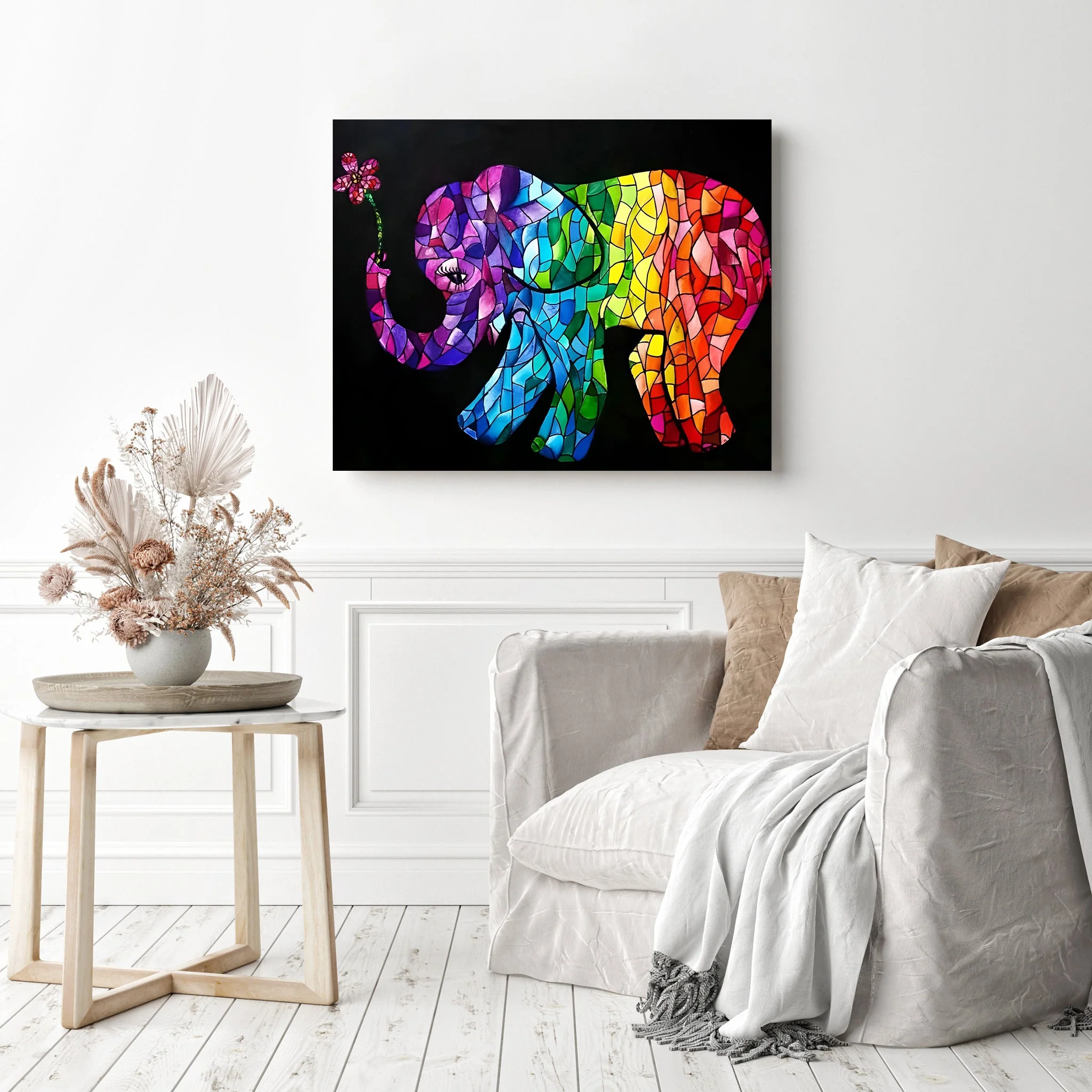 Stained Glass Elephant | Diamond Painting - Image 3