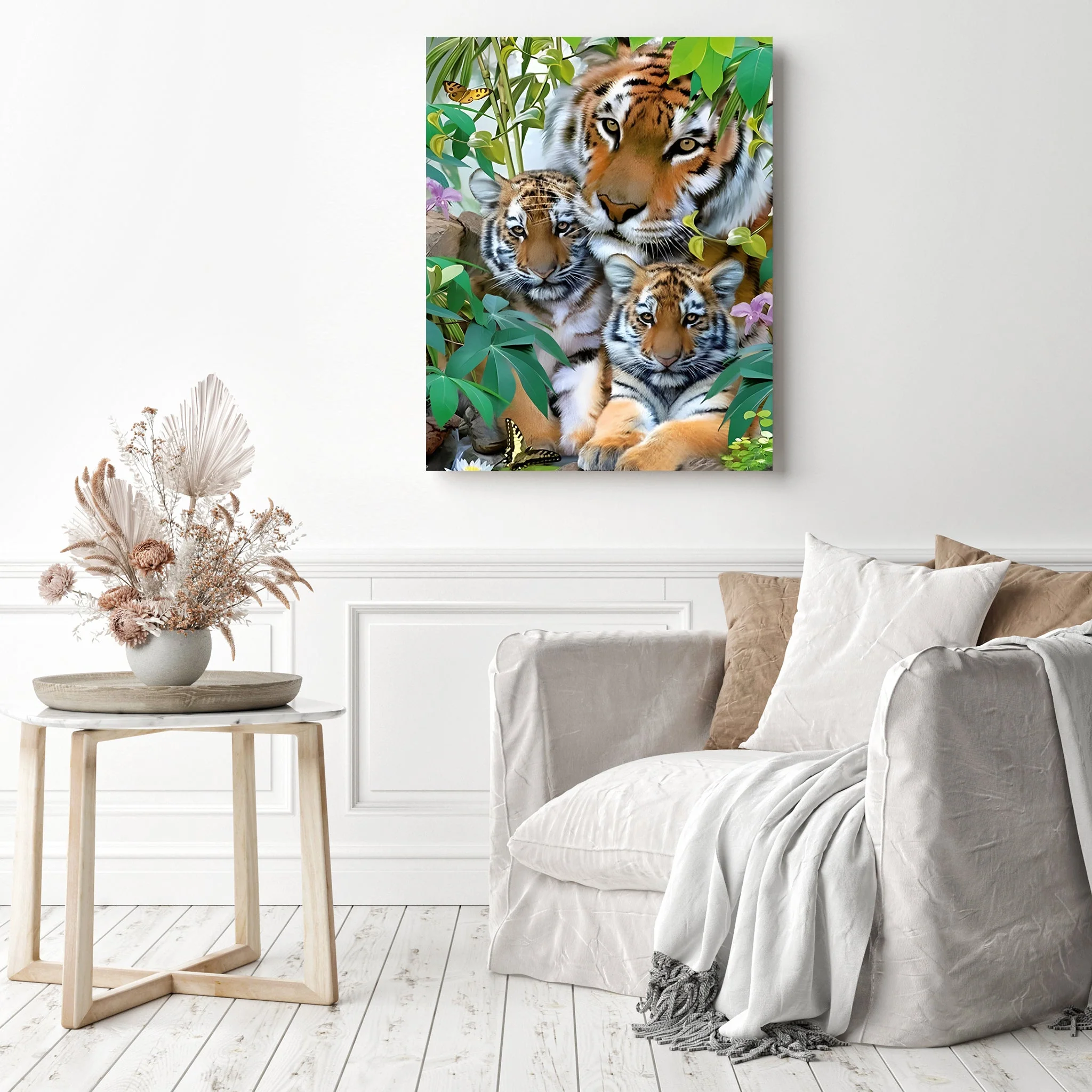 Tiger Family | Diamond Painting - Image 3