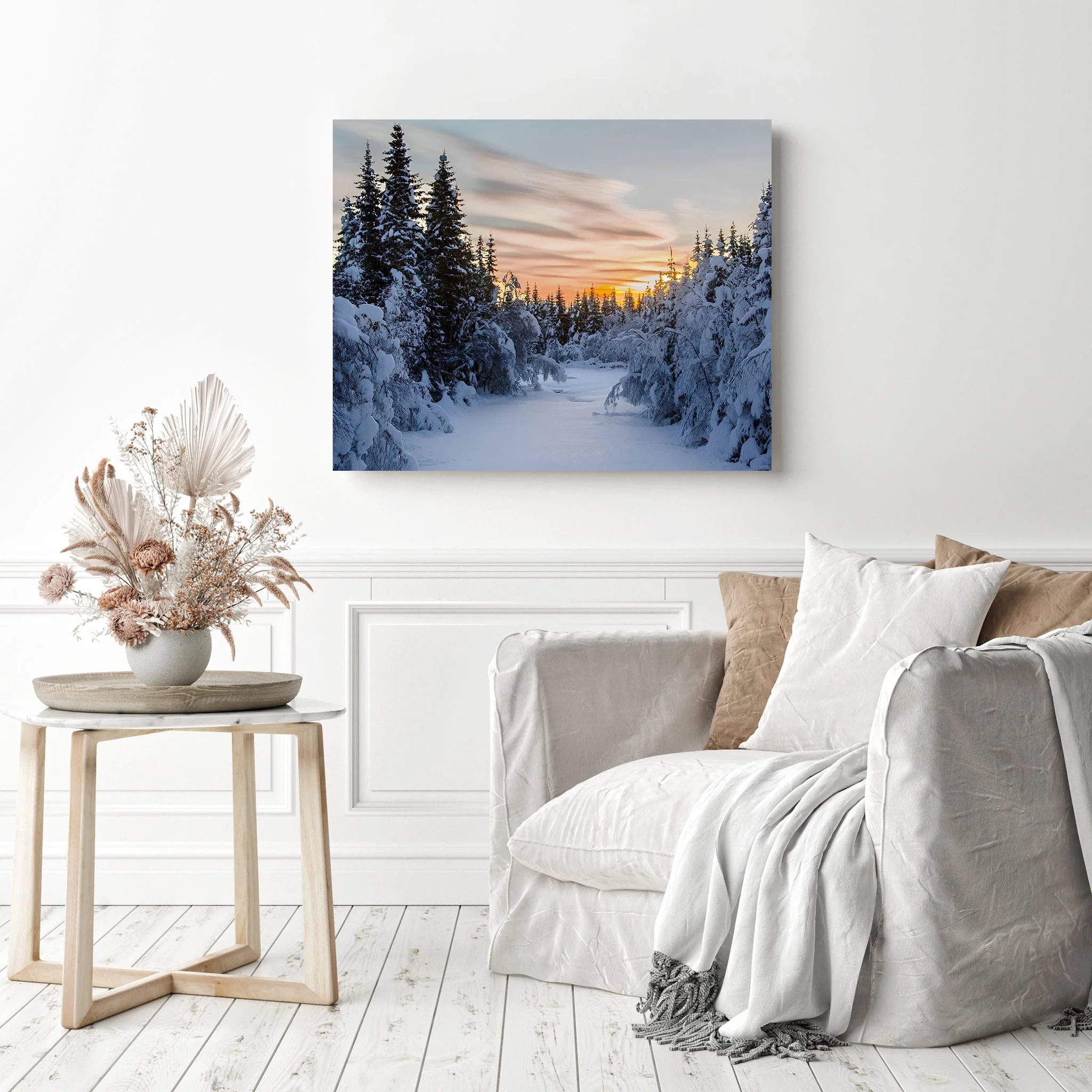 The Sunset In Winter | Diamond Painting - Image 3
