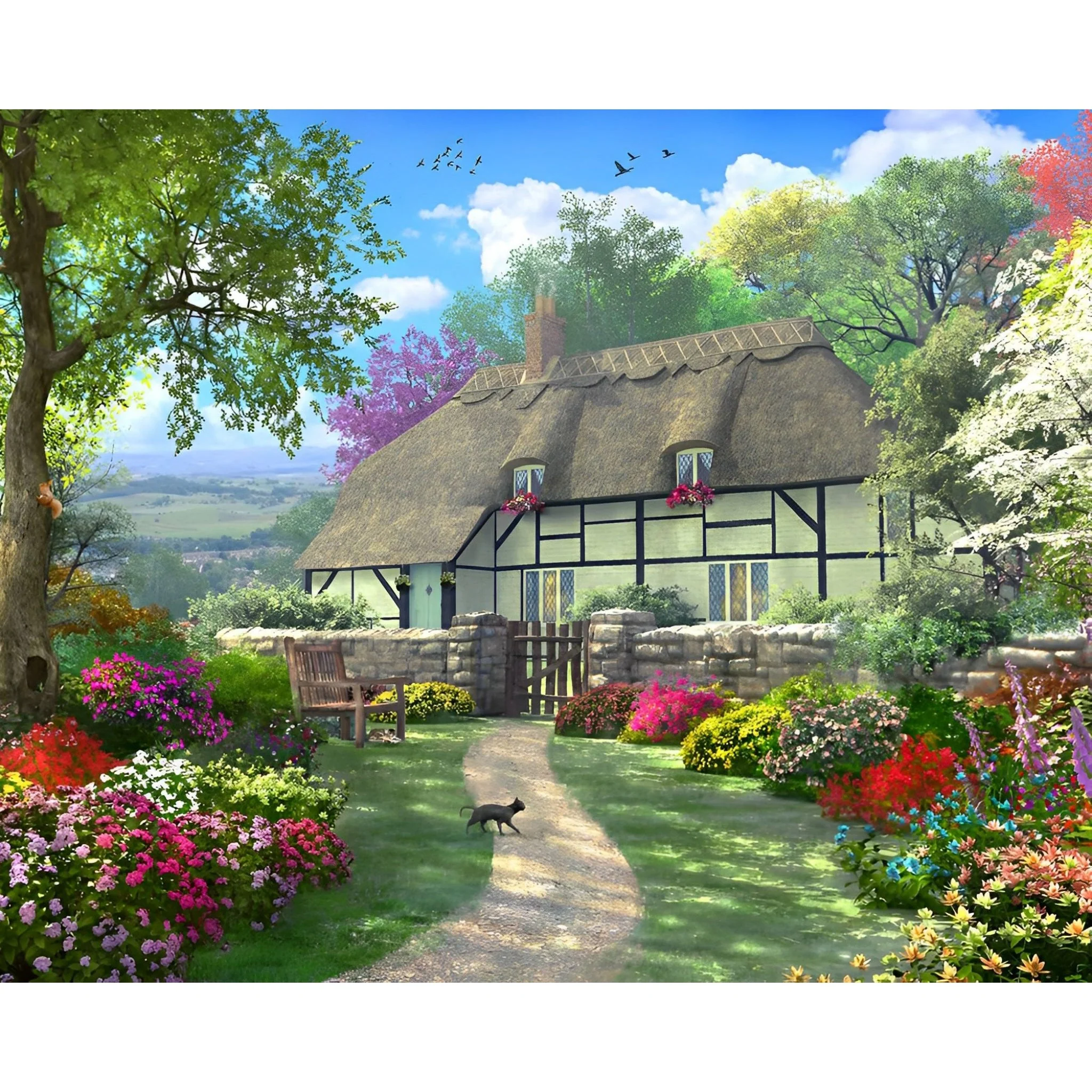 Spring Cottage | Diamond Painting - Image 2