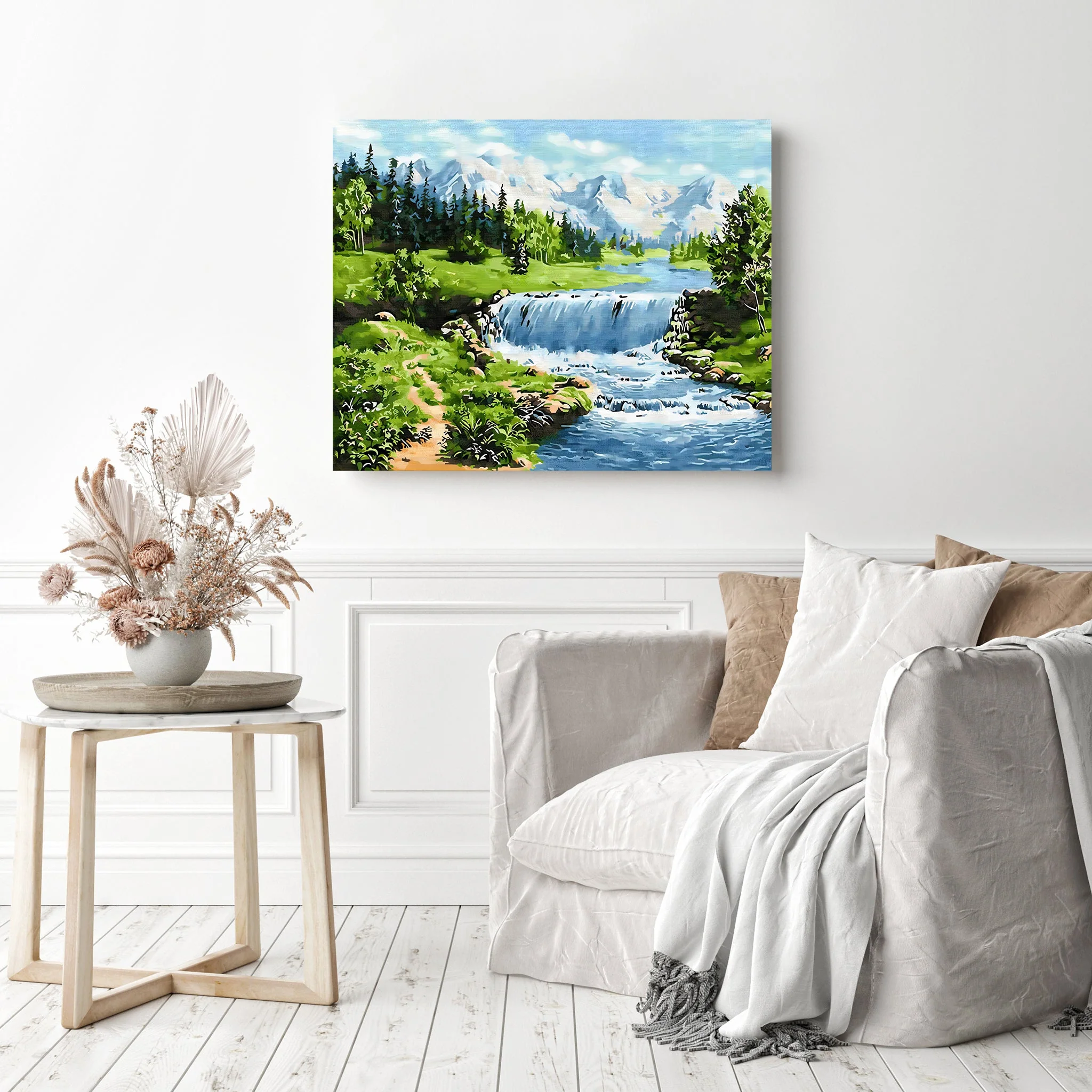Spring Waterfall | Diamond Painting - Image 3