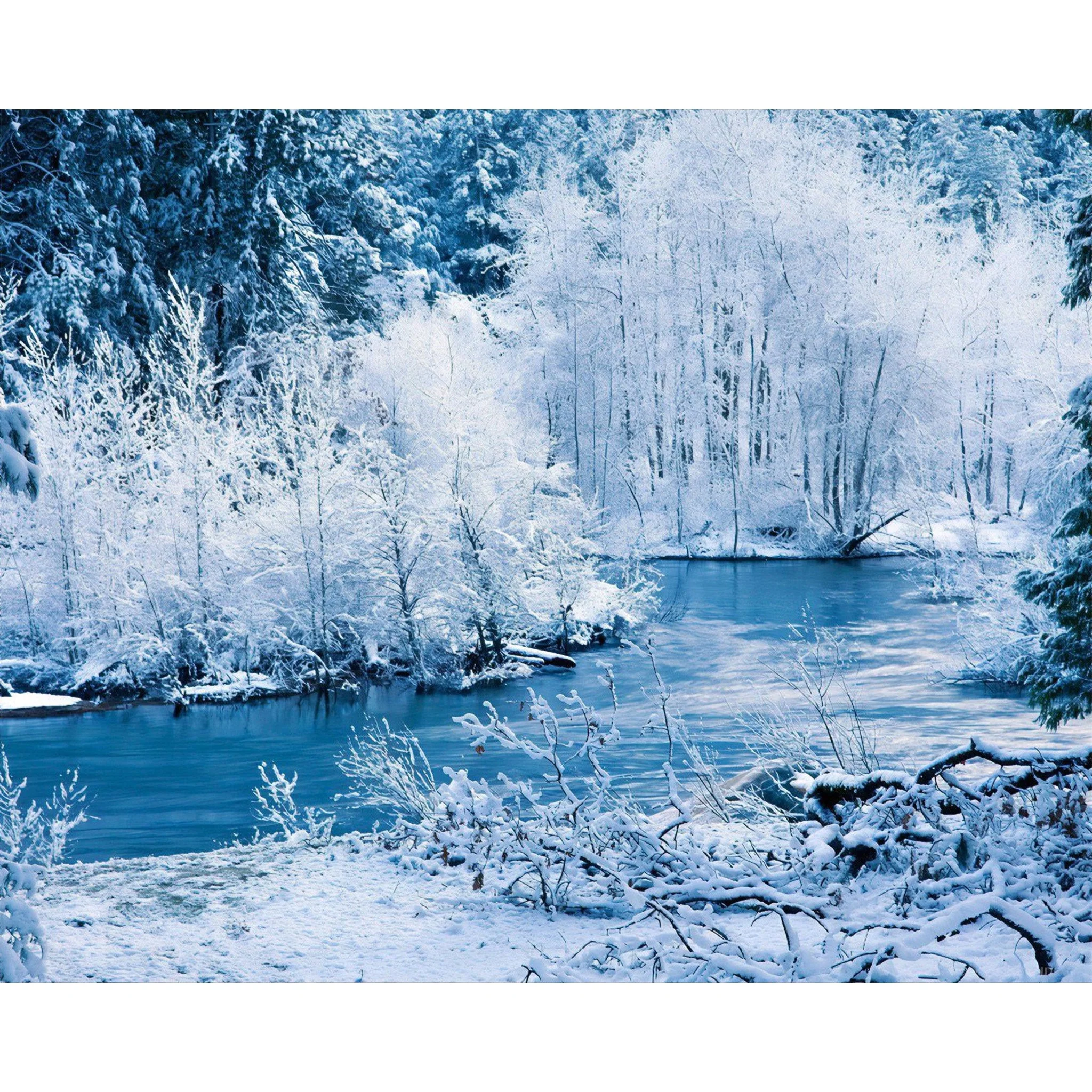 Winter Lake | Diamond Painting - Image 2