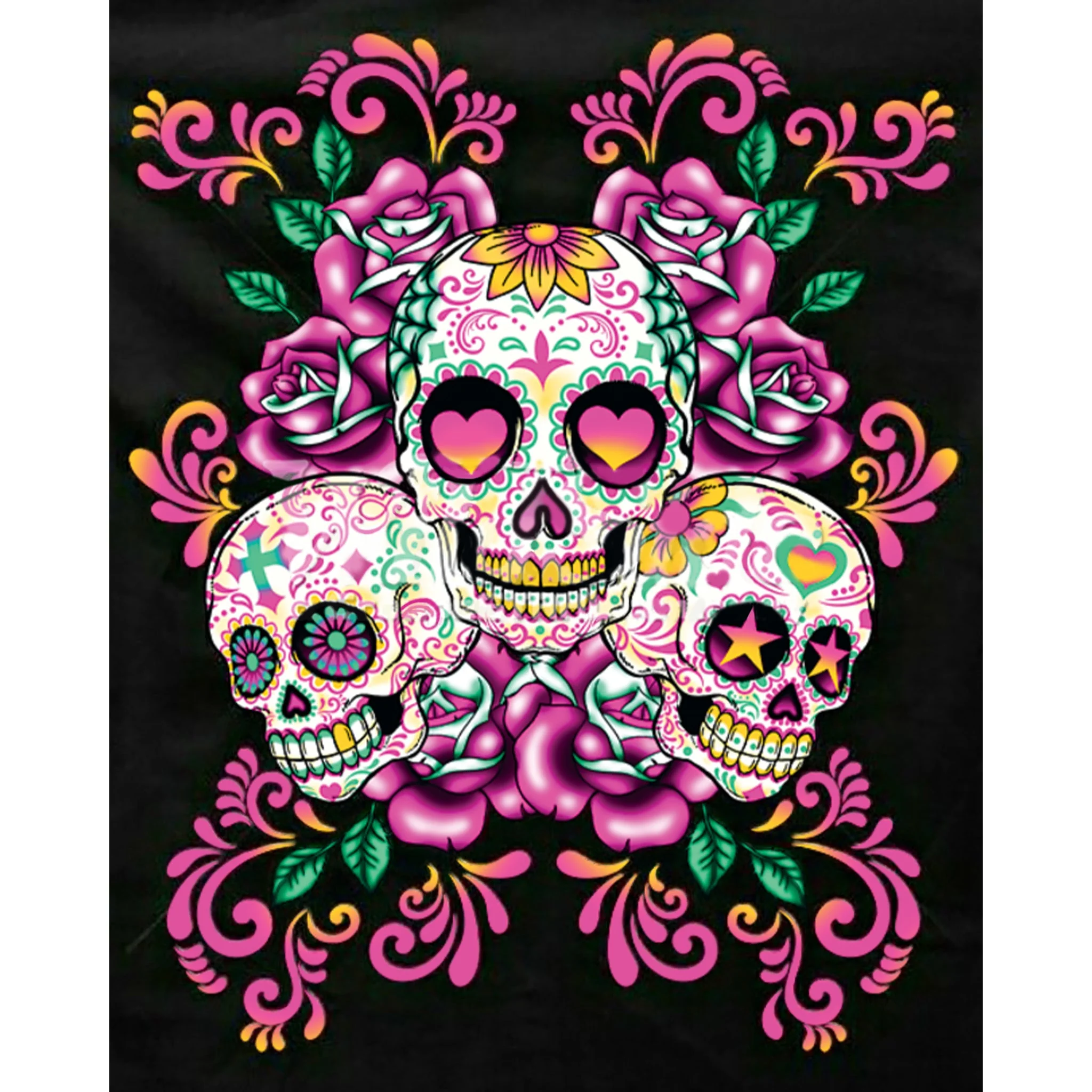 Floral Sugar Skull | Diamond Painting - Image 2