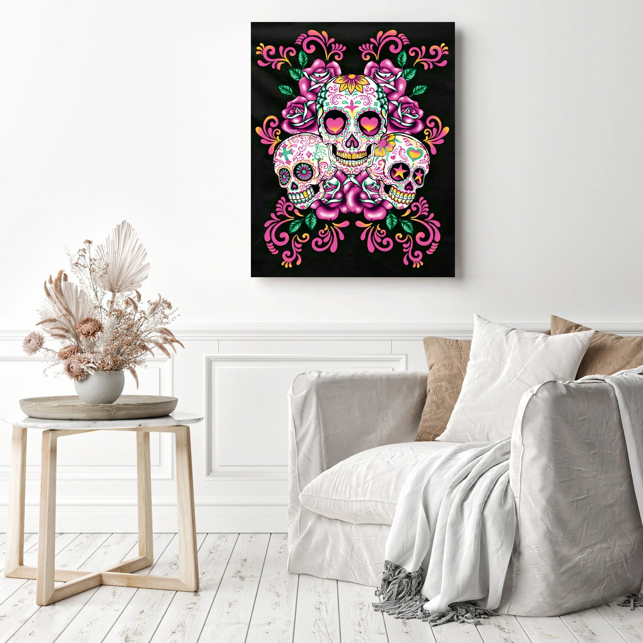 Floral Sugar Skull | Diamond Painting - Image 3