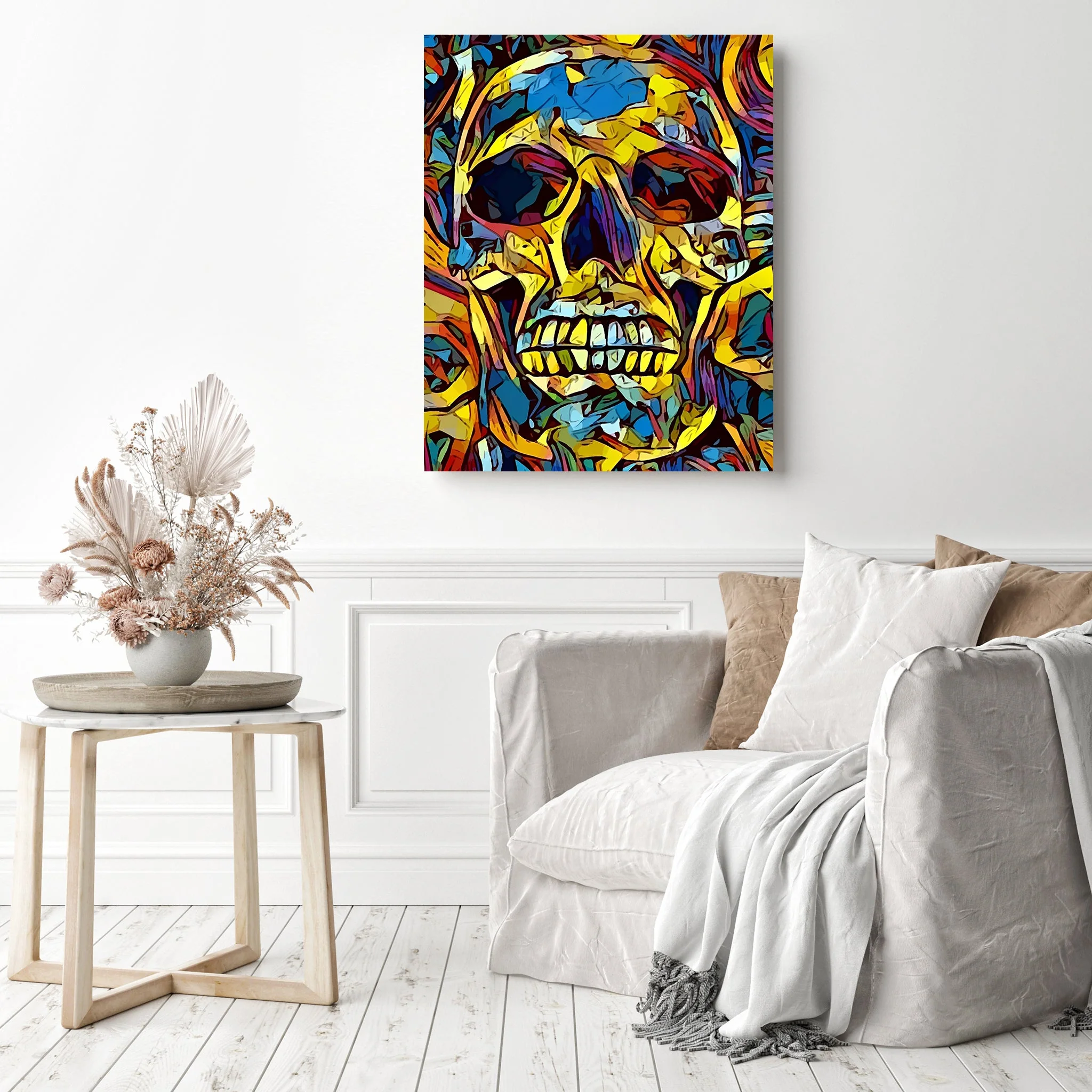 Abstract Rainbow Skull | Diamond Painting - Image 3