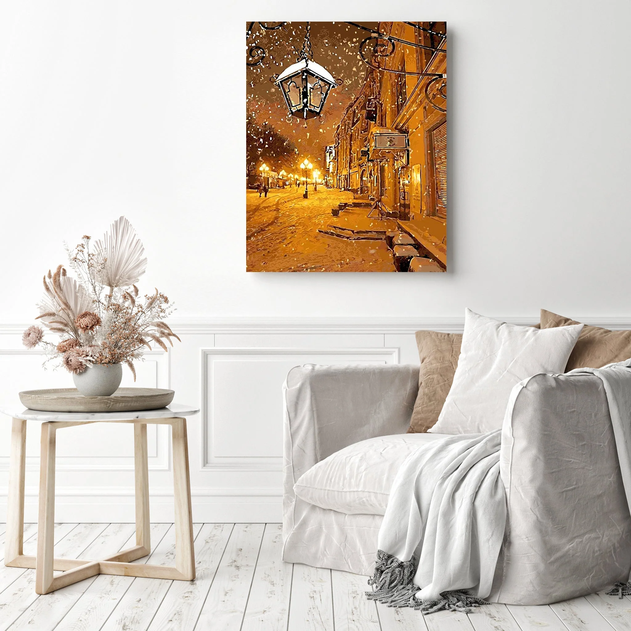 Warmth in Winter Village | Diamond Painting - Image 3