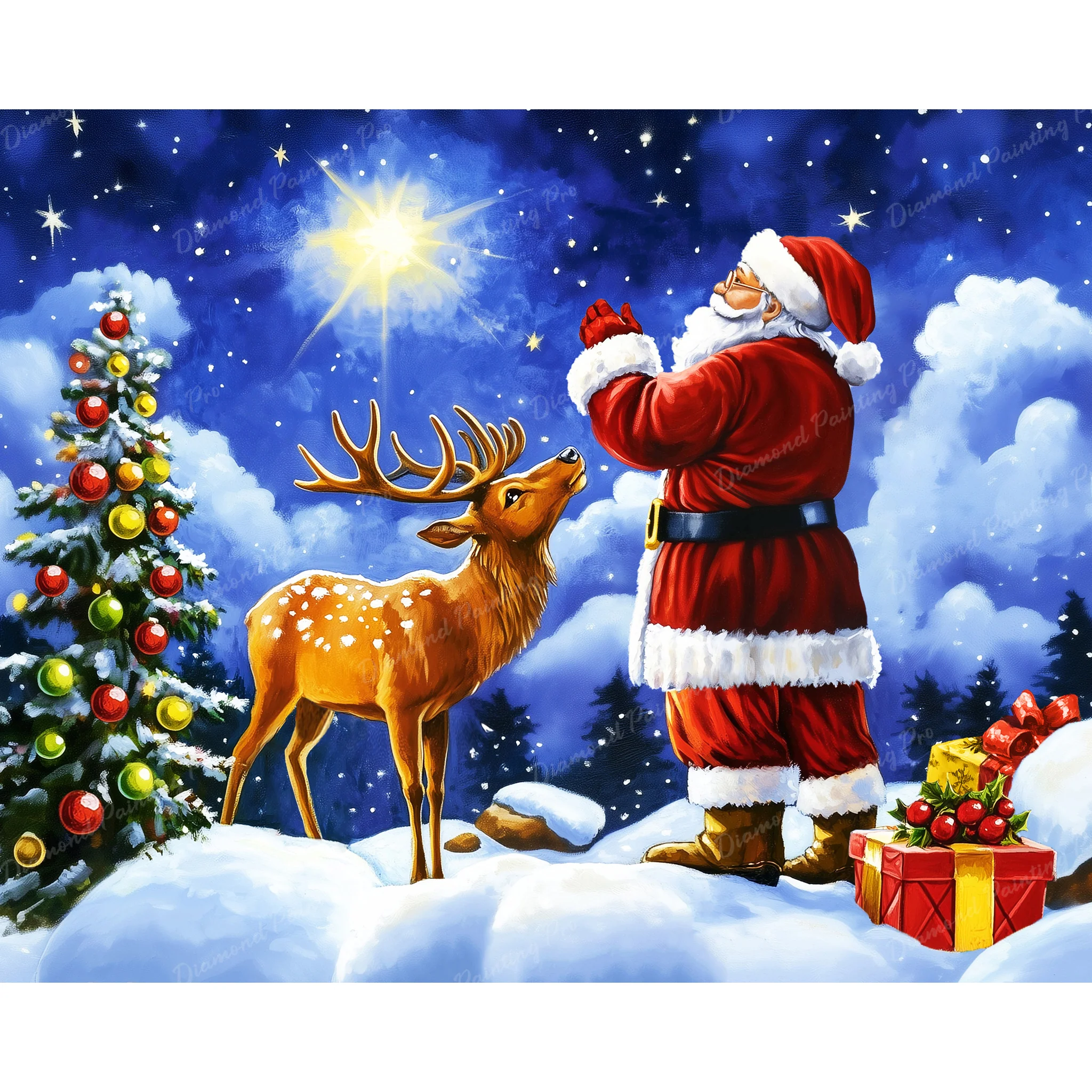Starlit Christmas Eve | Diamond Painting - Image 2