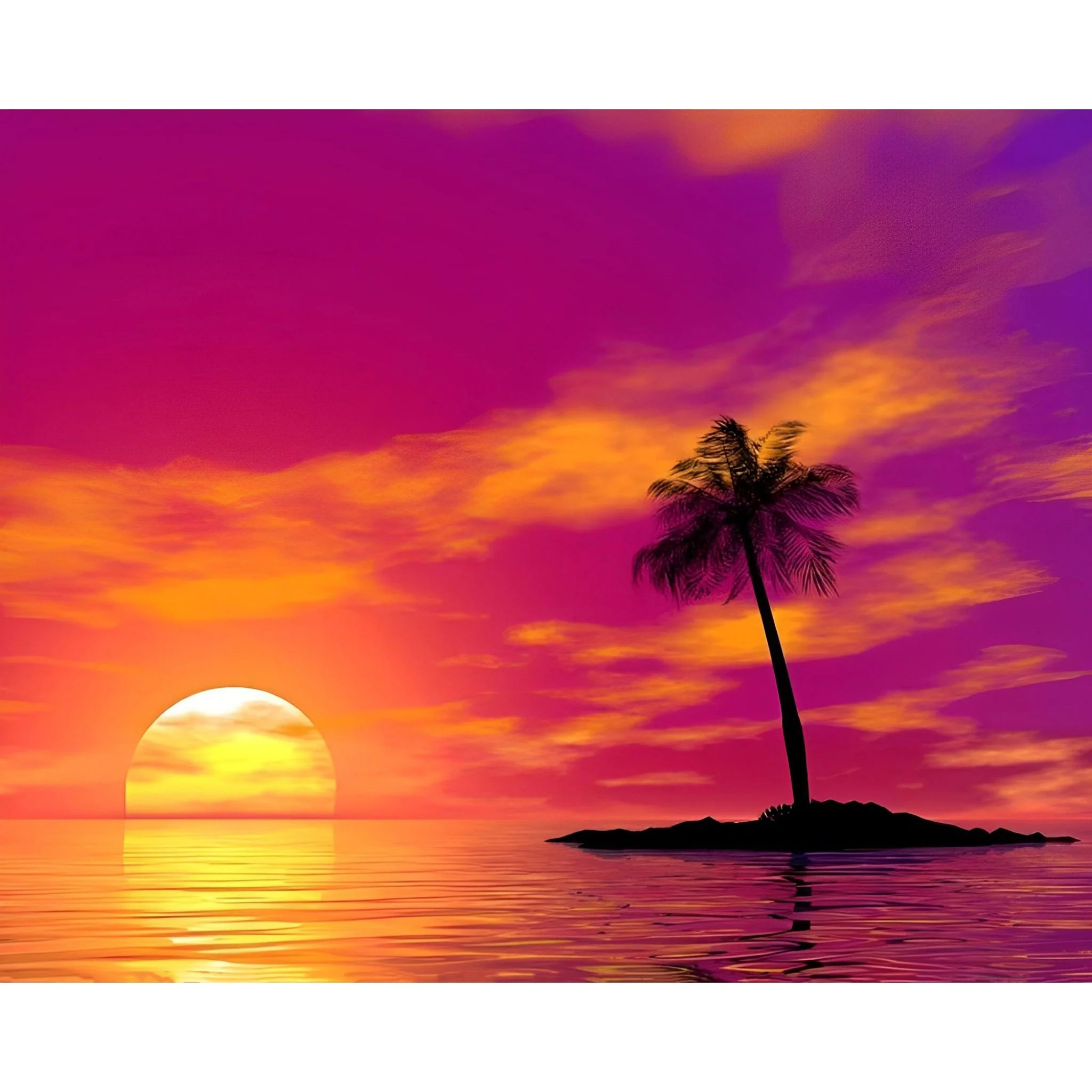 Sunset Island | Diamond Painting - Image 2