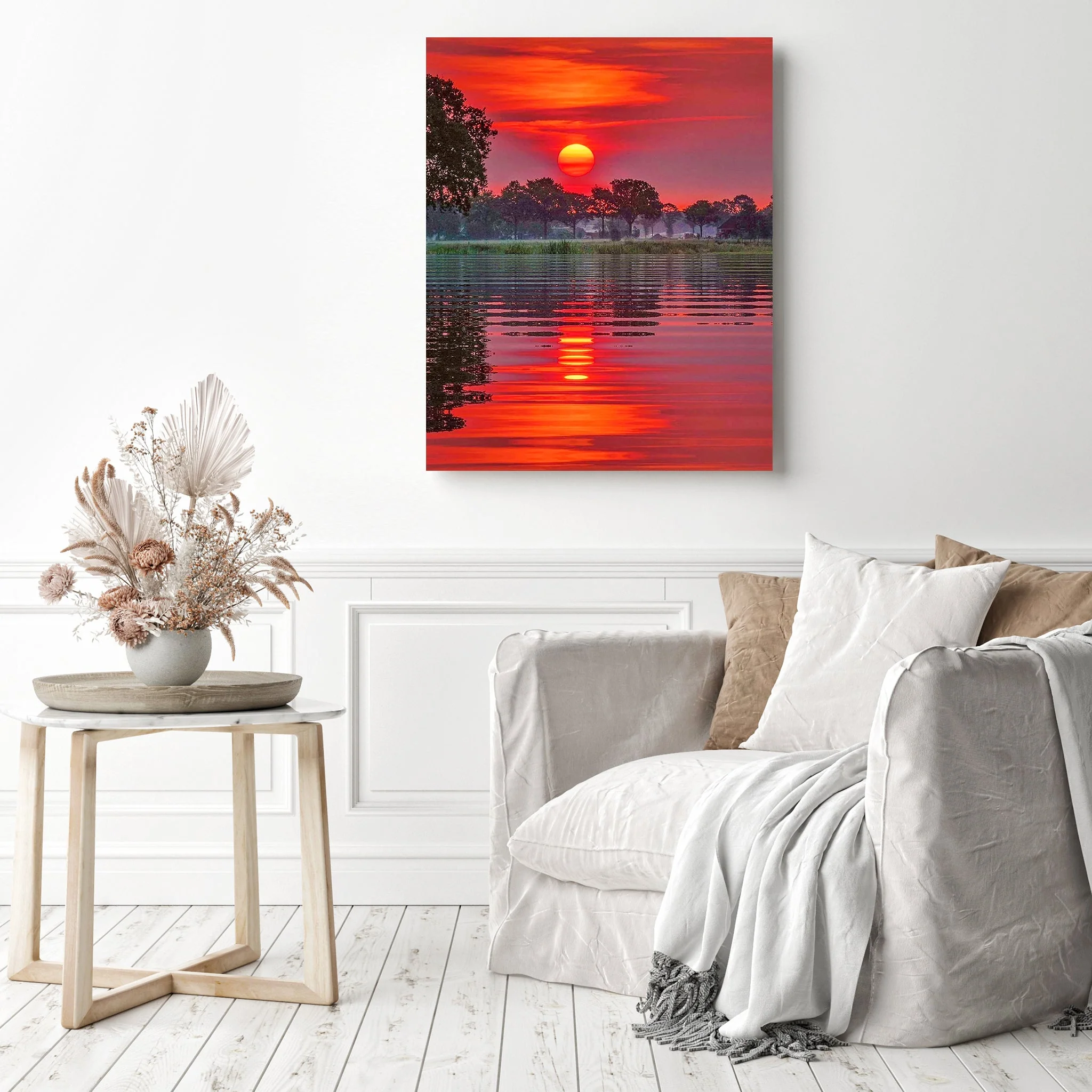 Red Sunset | Diamond Painting - Image 3