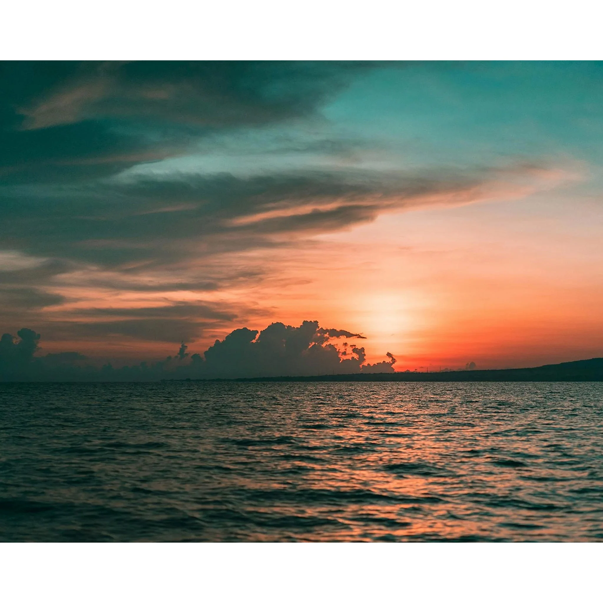 Ocean Blue Sunset | Diamond Painting - Image 2